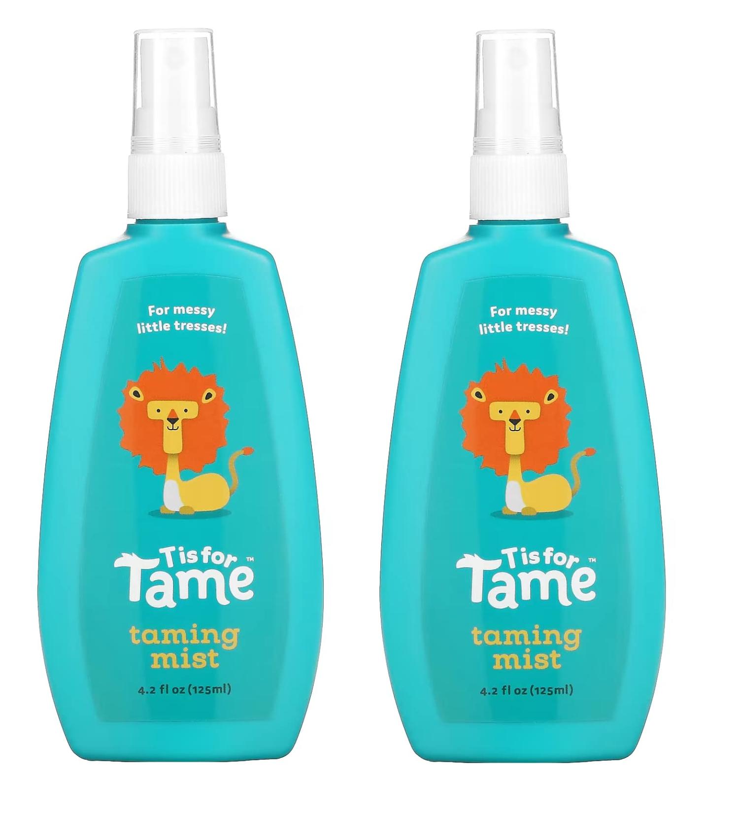 T is for Tame Hair Taming Mist - 2023 New & Improved Spray for Frizz, Flyaways, Curls - 100% Natural - Made in US - 4.30 Fl Oz (Pack of 2) - Buy Online on SooperMarket.com