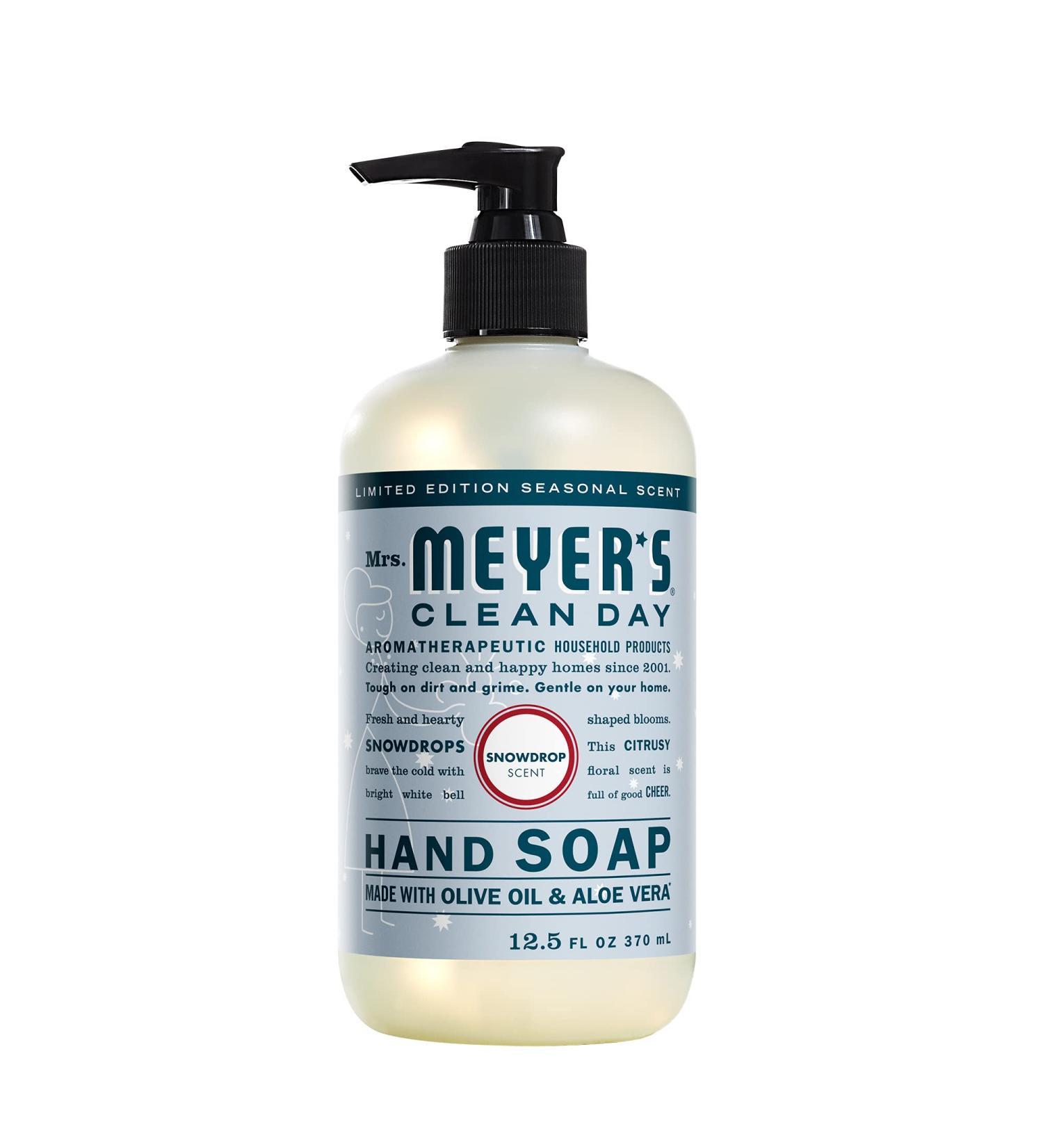 Mrs. Meyer's Snowdrop Hand Soap with Essential Oils - Biodegradable Formula - 12.5 fl oz - Buy Online on SooperMarket.com