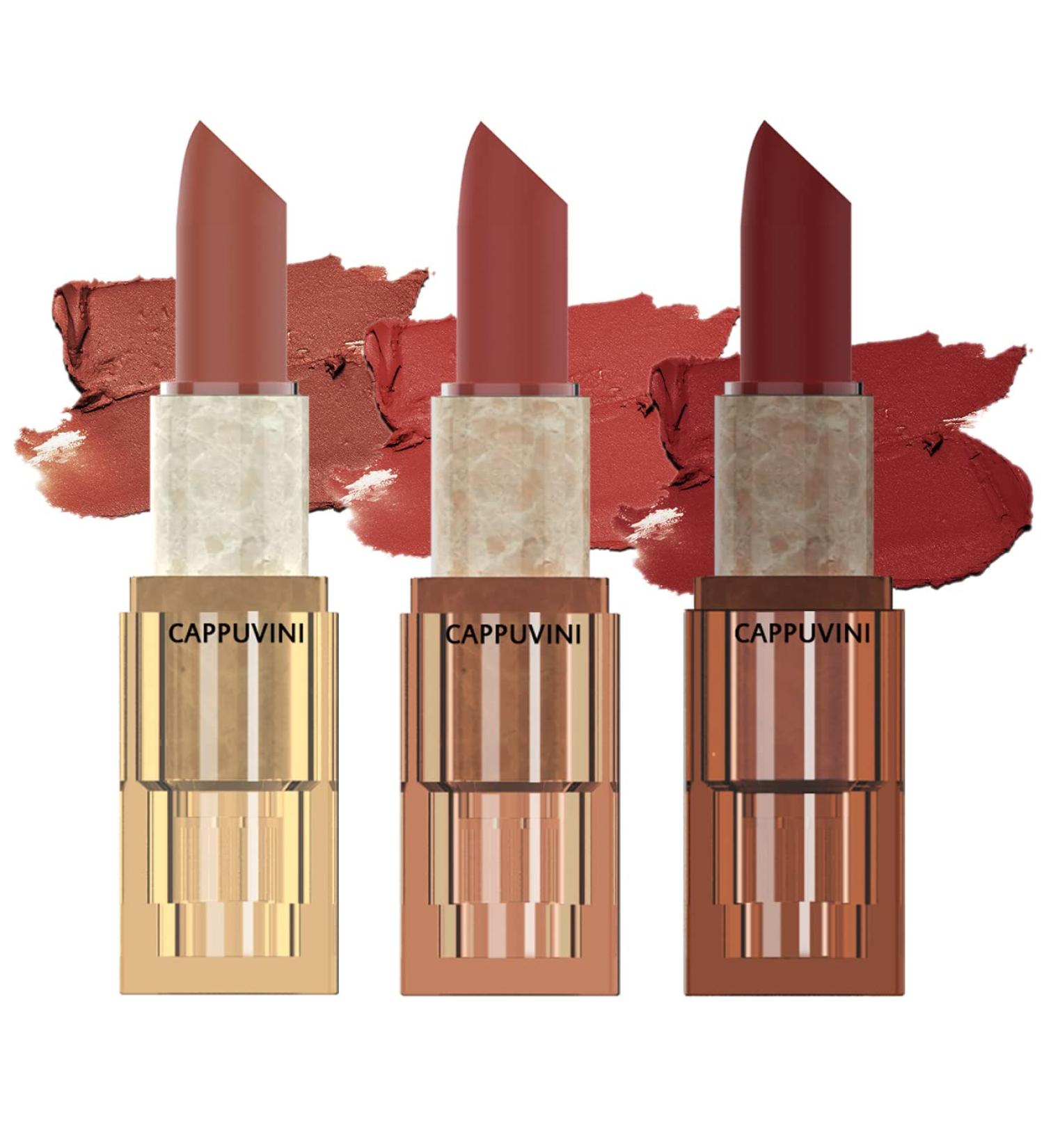 KAIQIKAIXI 3Pcs Waterproof Velvet Lipstick Set - Long Lasting, Moisturizing, Smooth Lip Stick Trio in Three Colors - Buy Online on SooperMarket.com