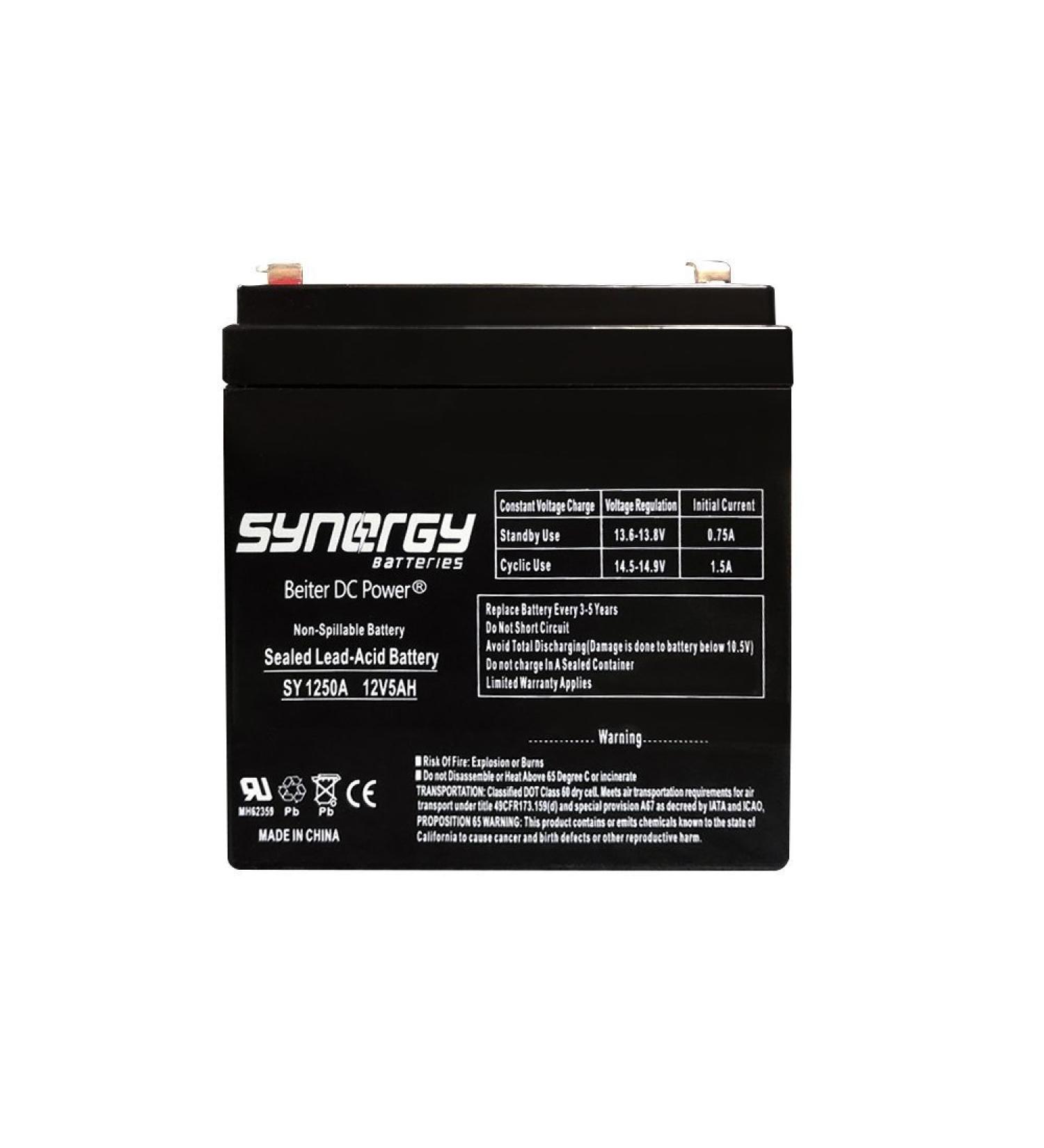 Buy SigmasTek DJW12-4.5 12V 5Ah SLA Replacement Battery - F1 Terminal - International Shipping Available - Buy Online on SooperMarket.com