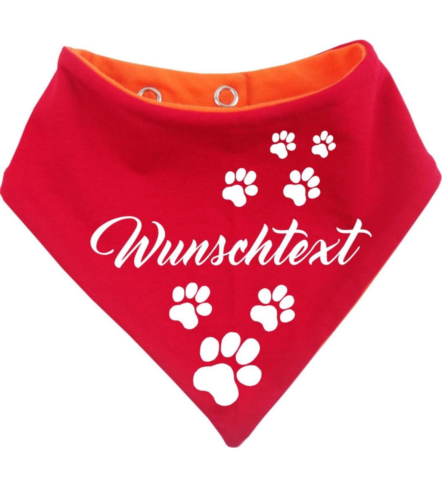 Small Grately Multicolor Bilateral Dog Cloth - Red-Orange Size 1 (Neck Circumference 27-30 cm) | International Shipping - Buy Online on SooperMarket.com