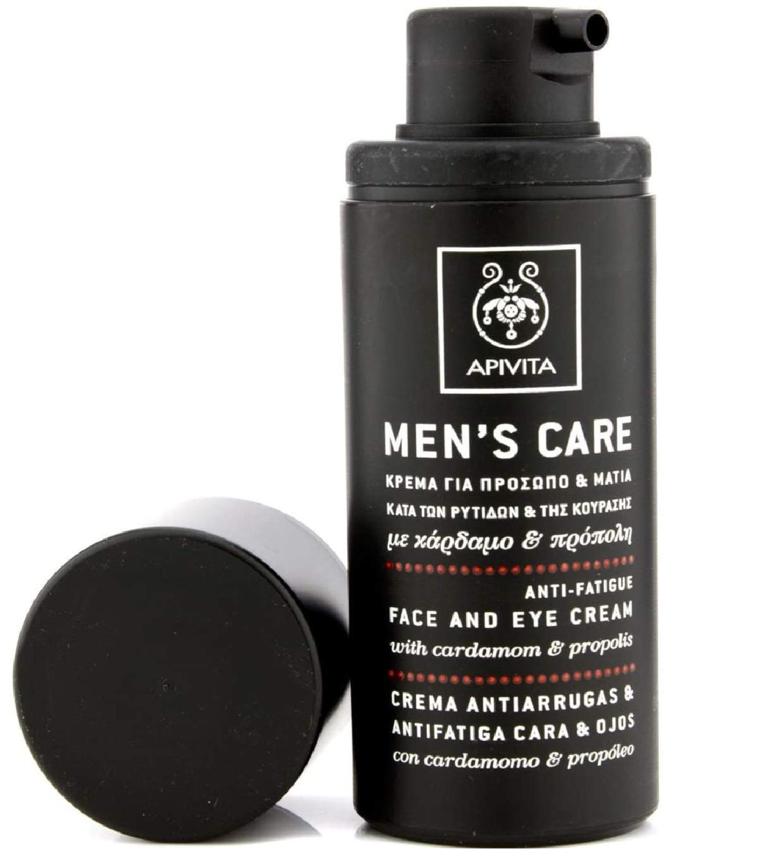 Apivita Men's Care Anti-Wrinkle Anti-Fatigue Face and Eye Cream with Cardamom & Propolis 50ml - Buy Online on SooperMarket.com