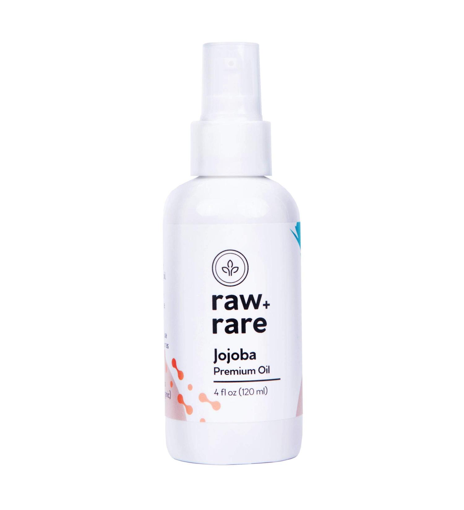 Natural Oils Jojoba Oil for Hair Skin and Massages 4 oz Each Bottle 100% Pure and Responsibly Sourced by Raw Plus Rare