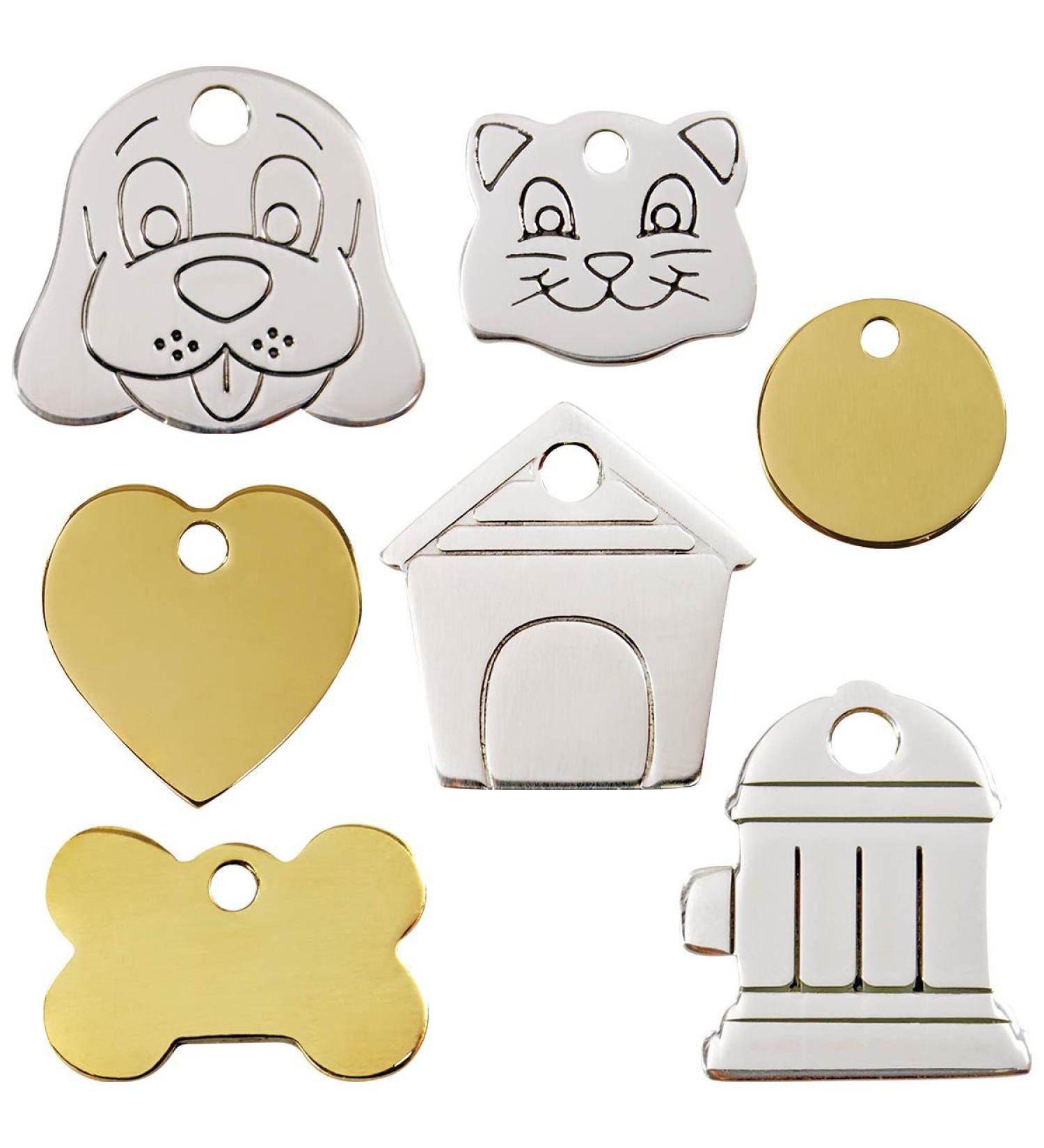 Buy RedDingo Brass Dog Tag - Medium Heart | Durable Customizable Pet ID Tags for International Shipping - Buy Online on SooperMarket.com