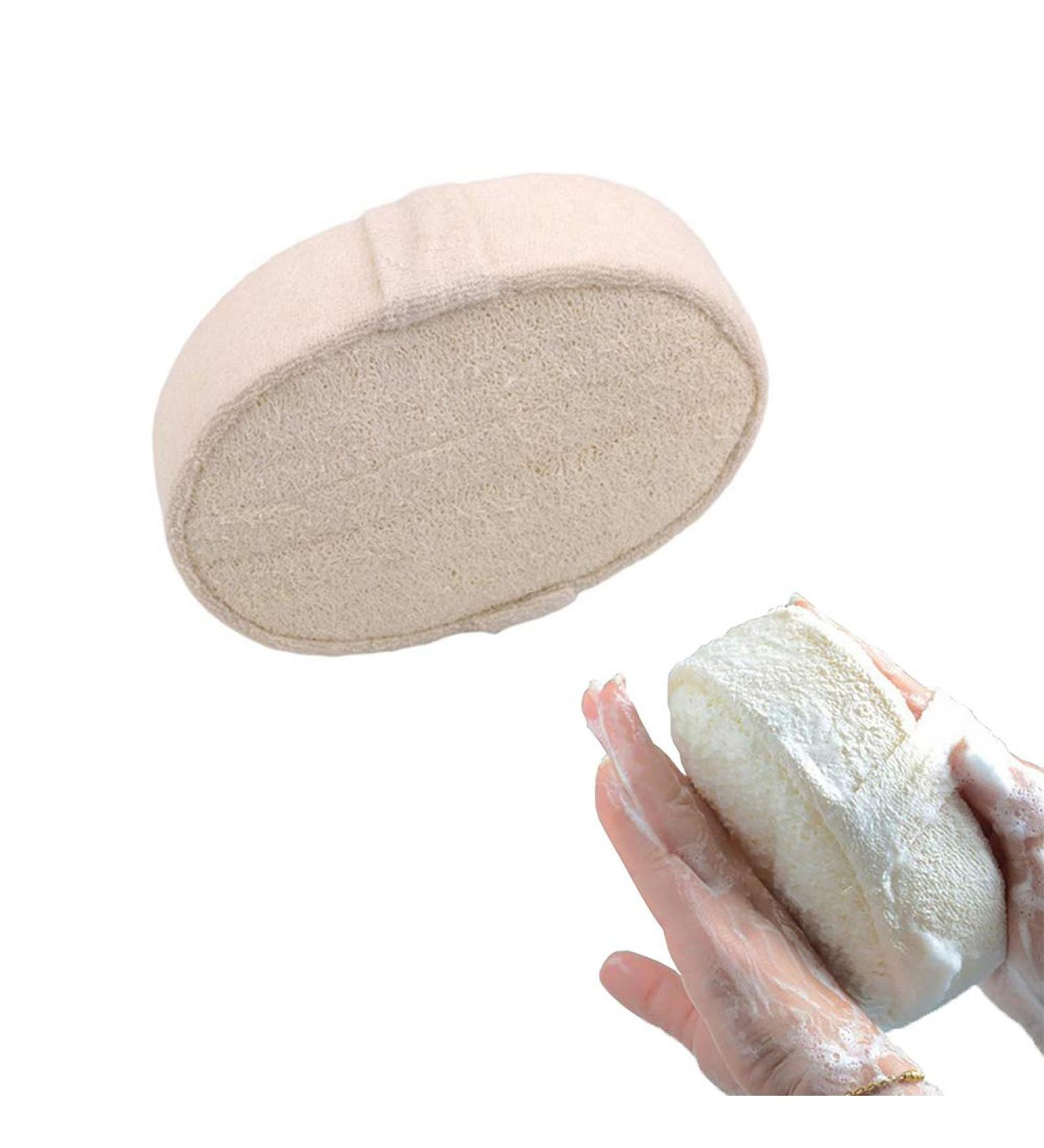 Soft Bath Brush Loofah Sponge for Massage and Exfoliation - Back Spa Scrubber Glove for Shower - Natural Bathroom Tools - Buy Online on SooperMarket.com