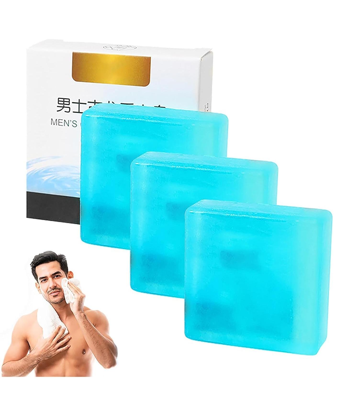 SuaveSplash Men's Essence Cologne Bar - All Natural Exfoliating Soap with Long Lasting Fragrance (3pcs) - Essential Oil Soap for Men - Buy Online on SooperMarket.com