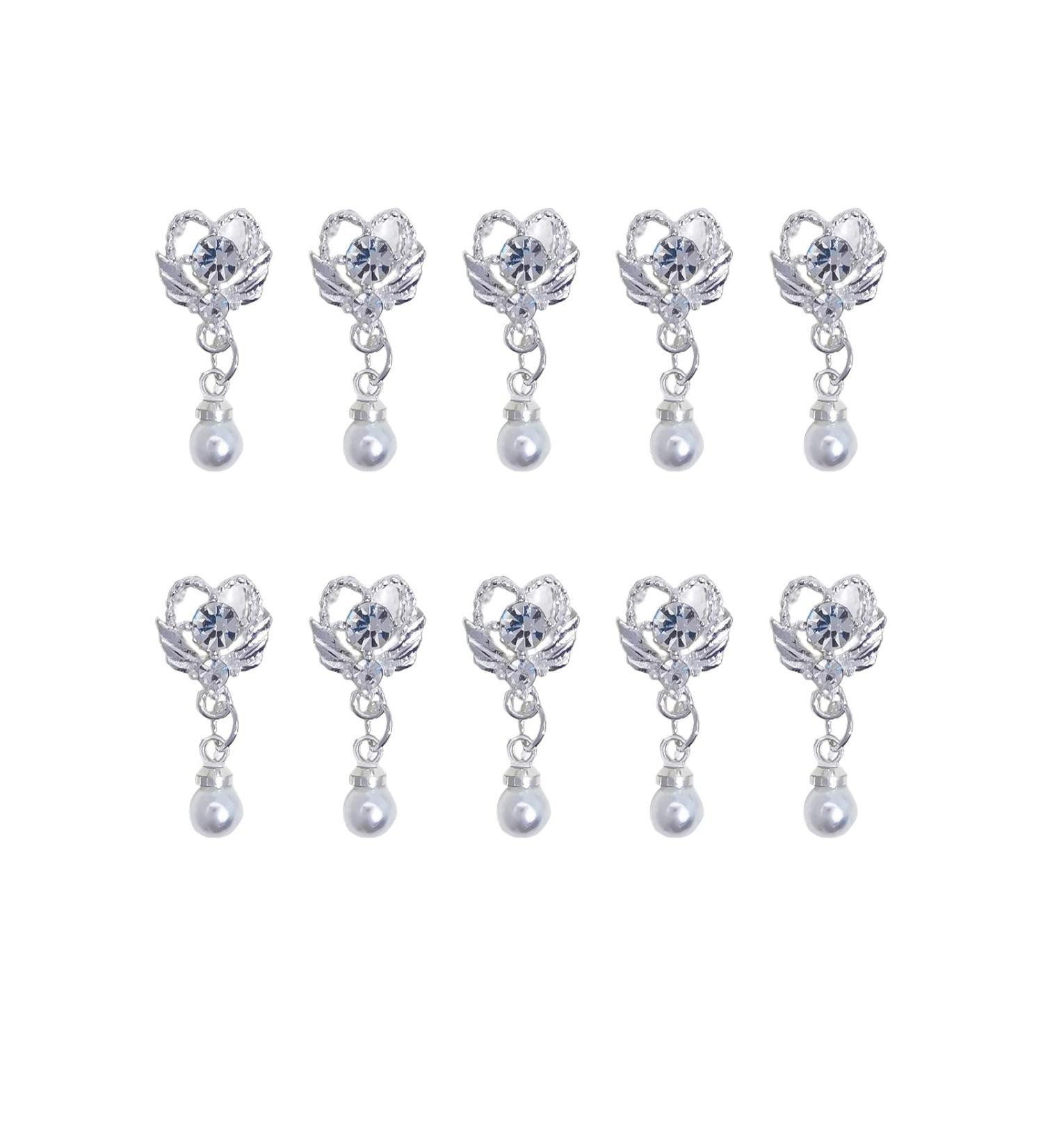 Worparsen Nail Jewelry Pendant Style Nail Art Decor DIY Manicures Gadget High Durability for Salon 1 Bag F - Buy Online on SooperMarket.com
