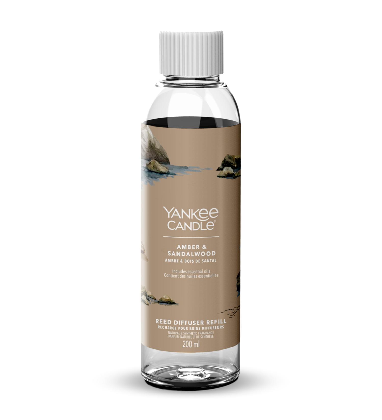 Yankee Candle Signature Reed Diffuser Refill | Amber & Sandalwood | 200ml | Up to 20 weeks of Fragrance | Perfect Gifts for Women Amber & Sandalwood Diffuser Refill - Buy Online on SooperMarket.com