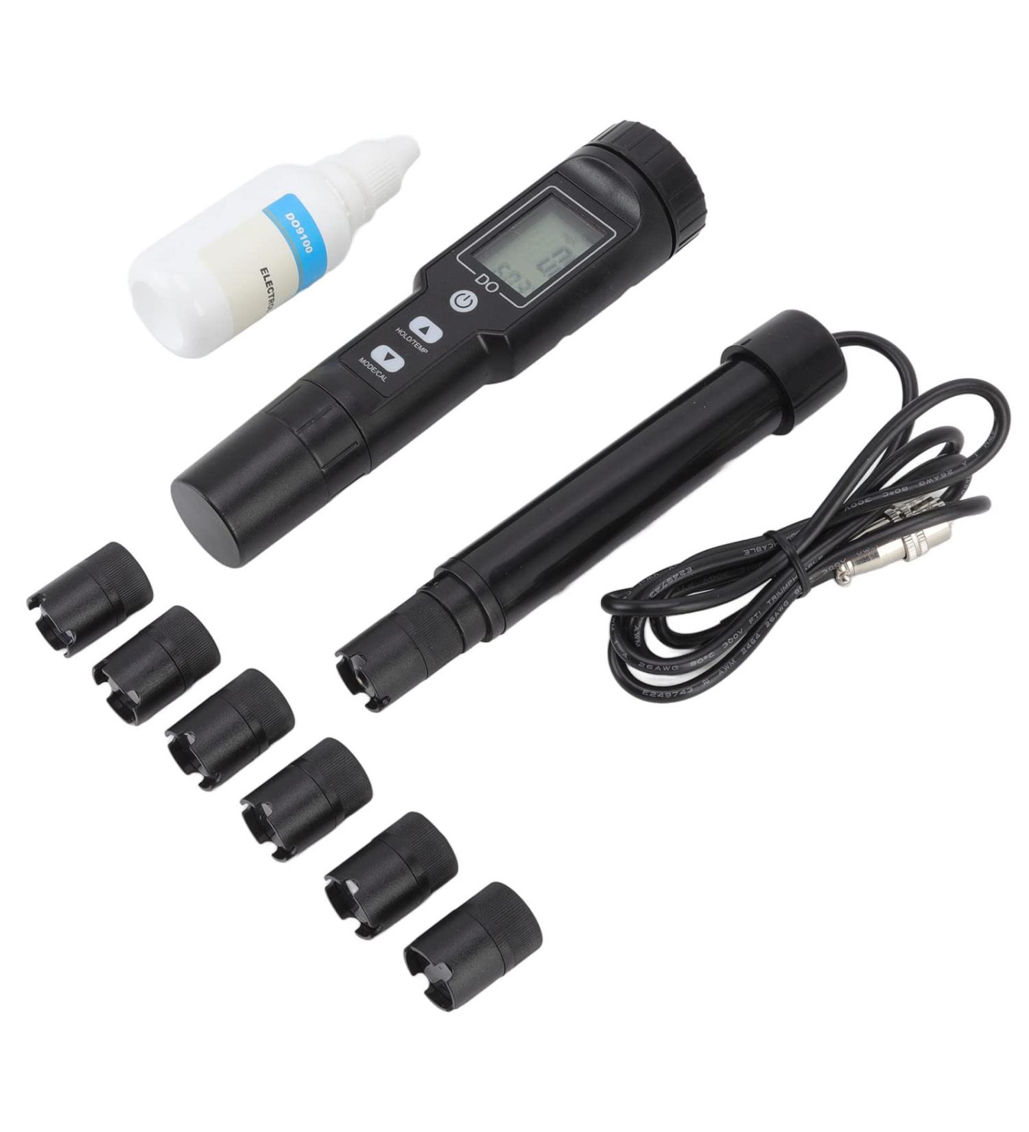 High-Precision Dissolved Oxygen Sensor Kit with Removable Probe & Backlight - Accurate Water Testing Device for International Shipping - Buy Online on SooperMarket.com