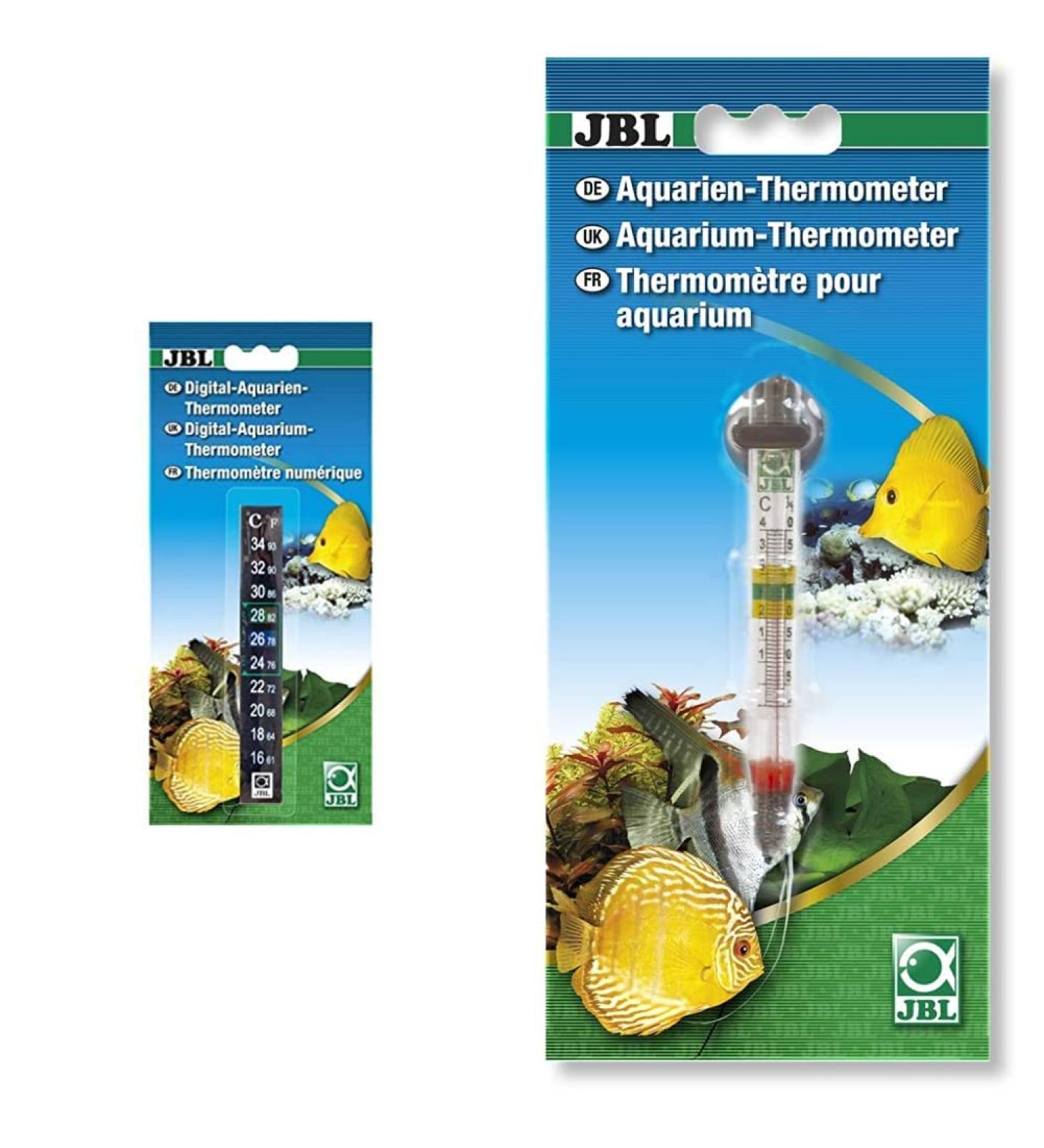 JBL Digital Aquarium Thermometer - 1 Pack with Suction Cup | Accurate Temperature Measurement for Fish Tanks & Aquariums - Buy Online on SooperMarket.com