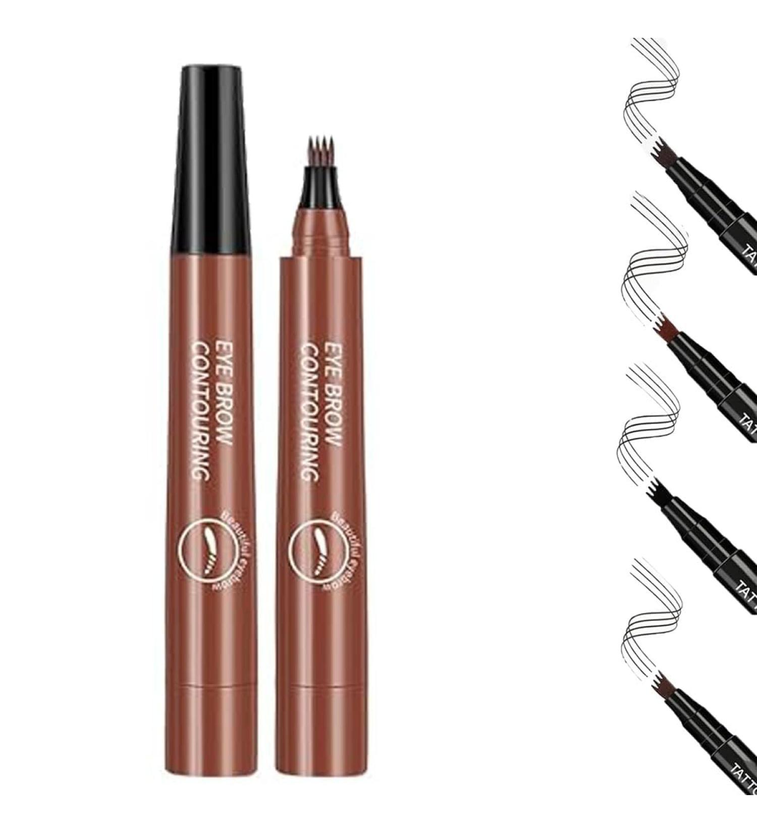 Waterproof Natural Eyebrow Pencil Precision Eyebrow Pencil Natural Fine Stroke Microblade Eyebrow Pencil Create Natural Eyebrows Easily Beautiful and Long-Lasting Waterproof Eyebrow Pencil Reddish Brown - Buy Online on SooperMarket.com