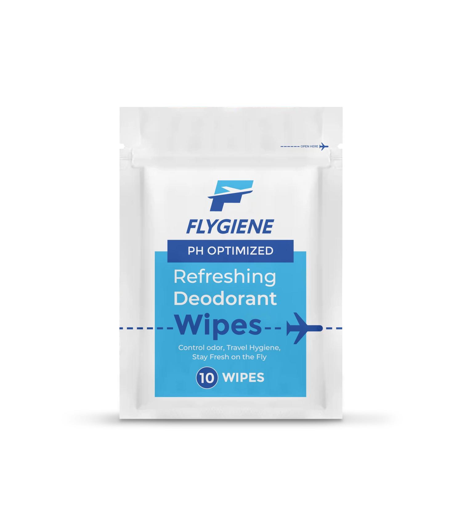 Deodorant Wipes - Individually Wrapped Antiperspirant Body Wipes (10 Count) | Shop Now for Freshness Anywhere - Buy Online on SooperMarket.com