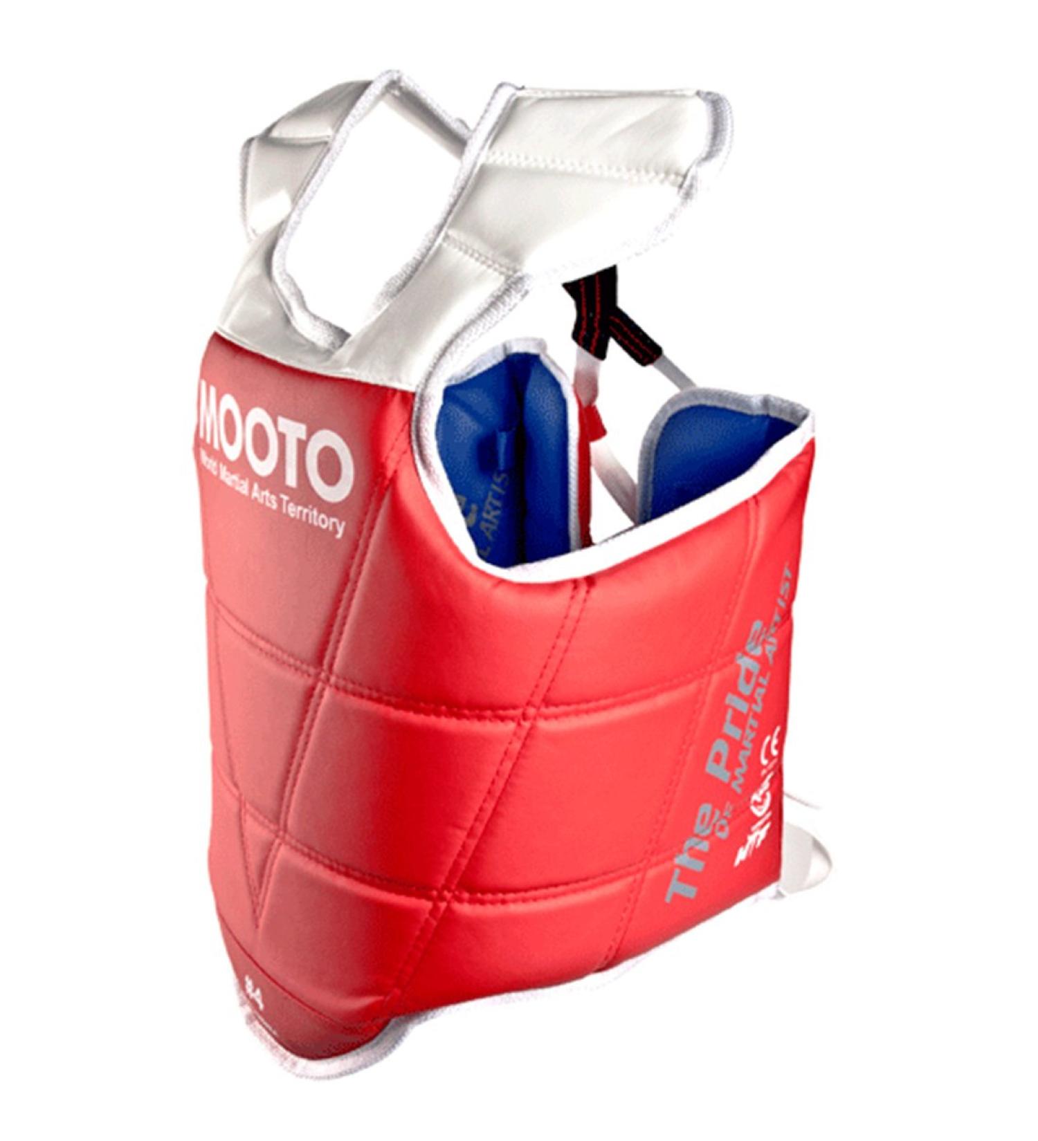 Mooto Korea Taekwondo Reversible Chest Guard - Approved Protector Gear for MMA, UFC, Martial Arts - Kickboxing Gym School - Buy Online on SooperMarket.com