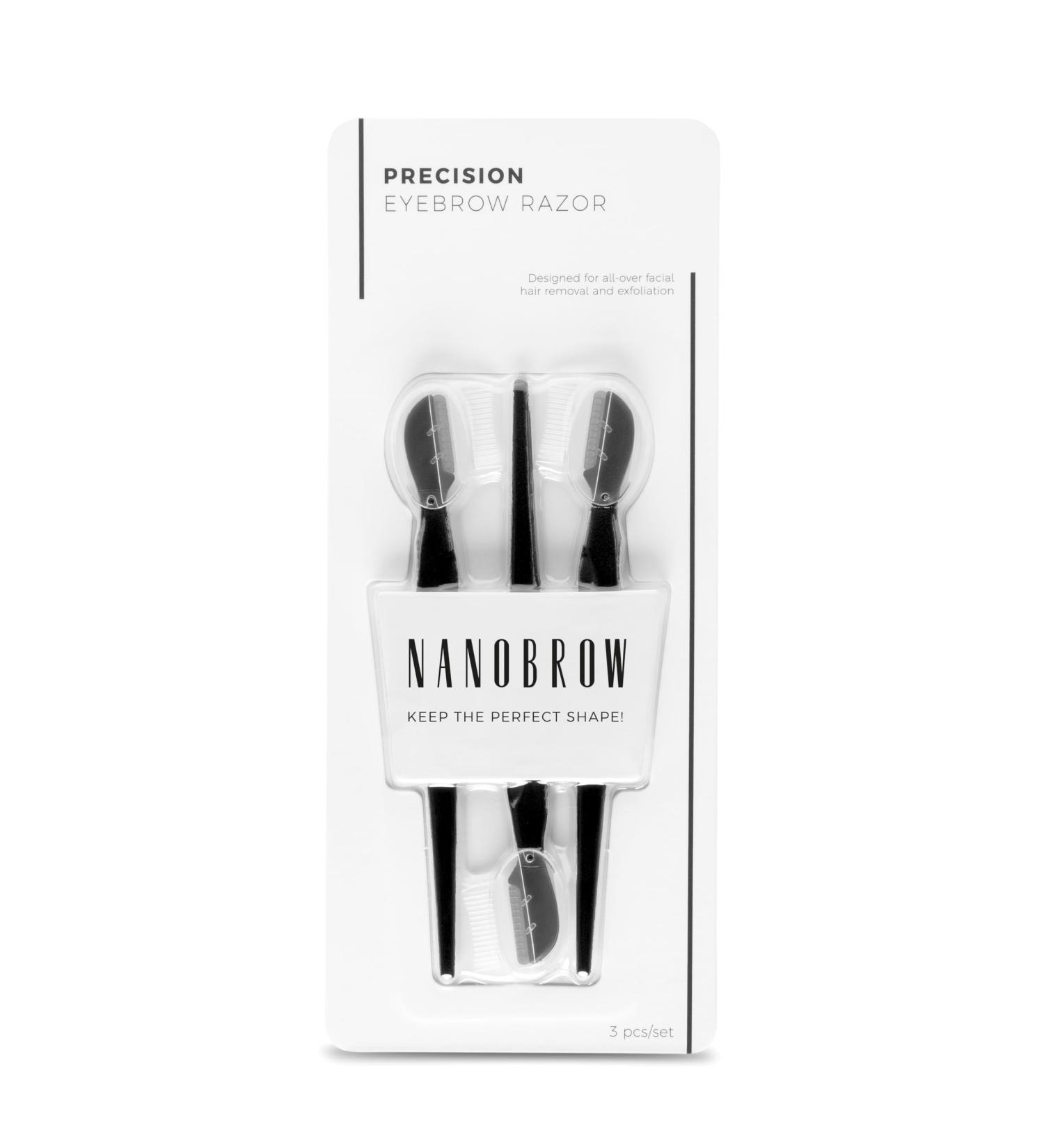 Eyebrow Razor Nanobrow 3 pieces - Eyebrow and face razor