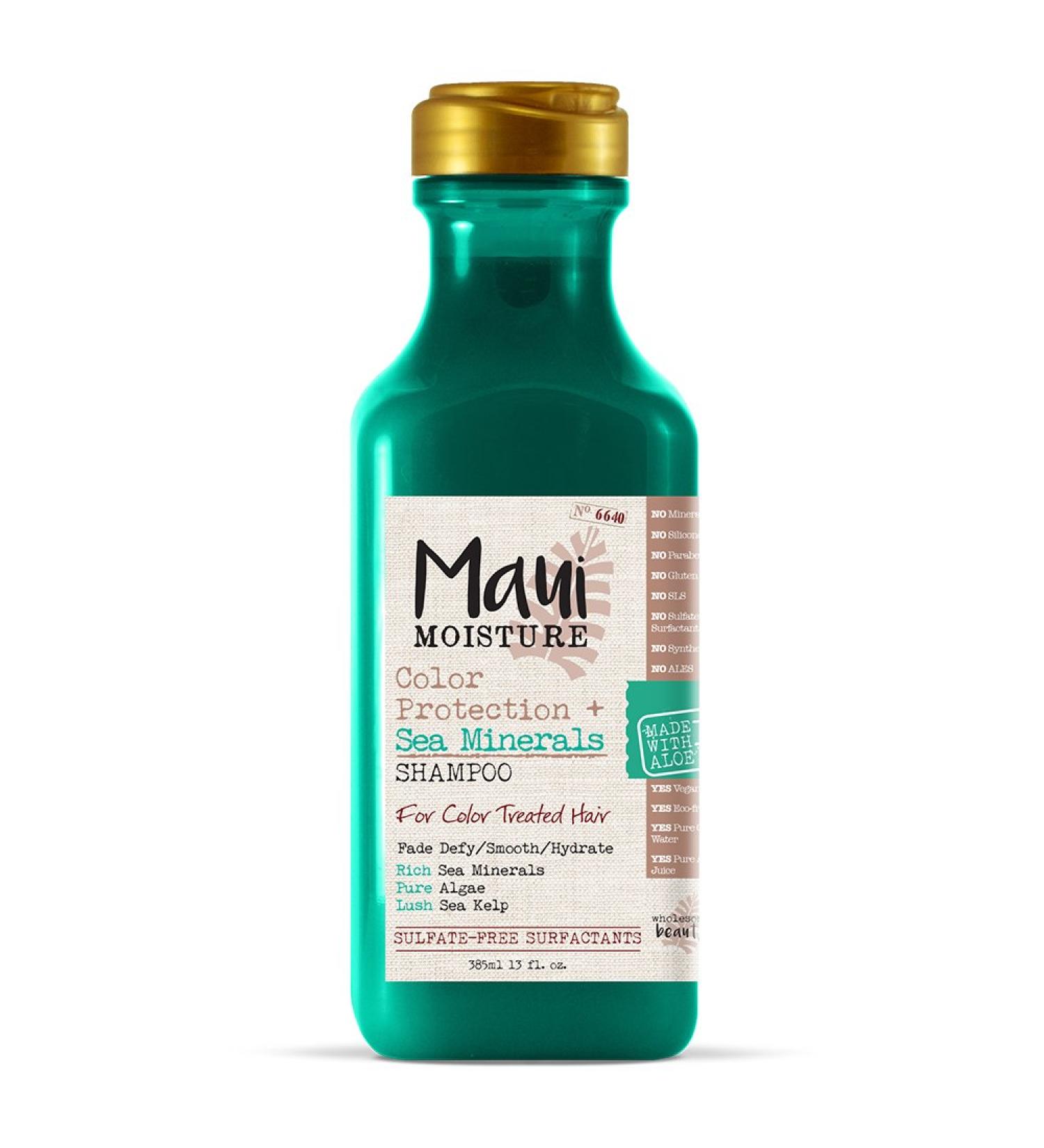Maui Moisture Color Protection Shampoo 13 Fl Oz - Rich Sea Minerals and Algae Formula for Color-Treated Hair - Buy Online on SooperMarket.com