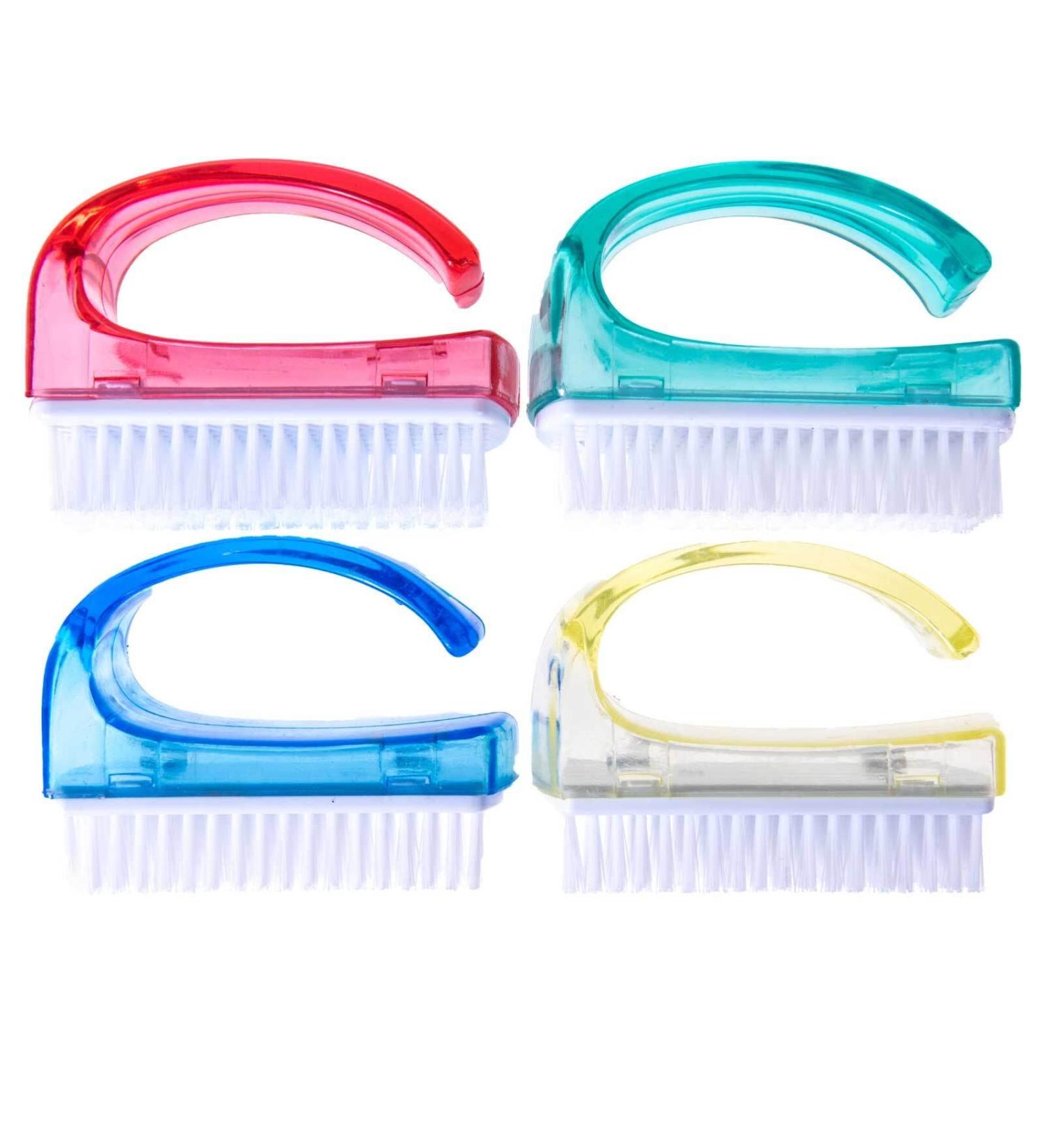 SIDCO Nail Brush Set - 4 Hand Washing Brushes with Handle | Effective Hand & Finger Cleaning Tools for a Sparkling Clean - Buy Online on SooperMarket.com