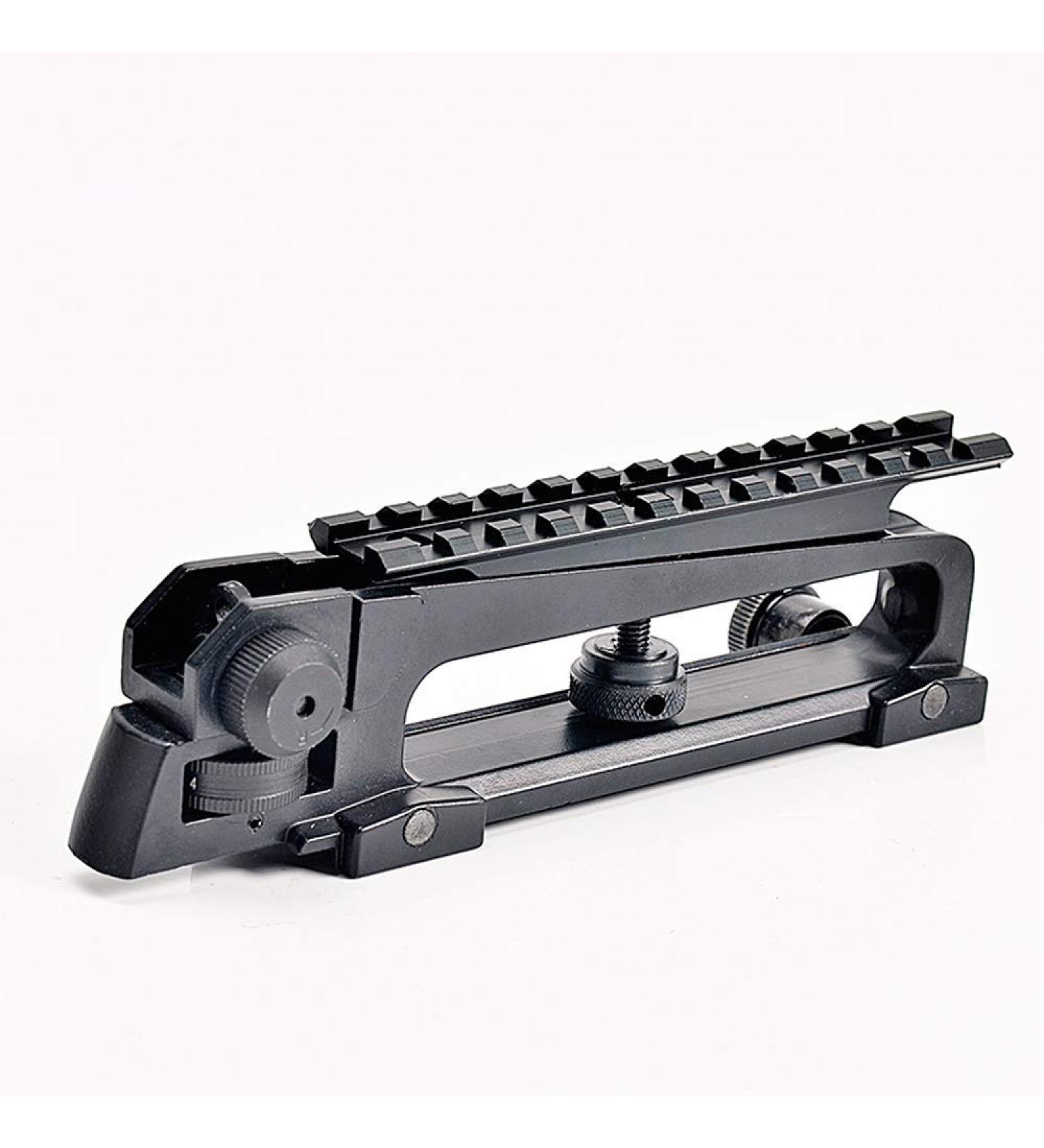 Tactical Area Removable Handle for M4 M16 AR15 | Double Opening A2 Rear View Mirror | Picatinny Rail 20mm Standard Top Rail Foot - Tiba+Rail - Buy Online on SooperMarket.com
