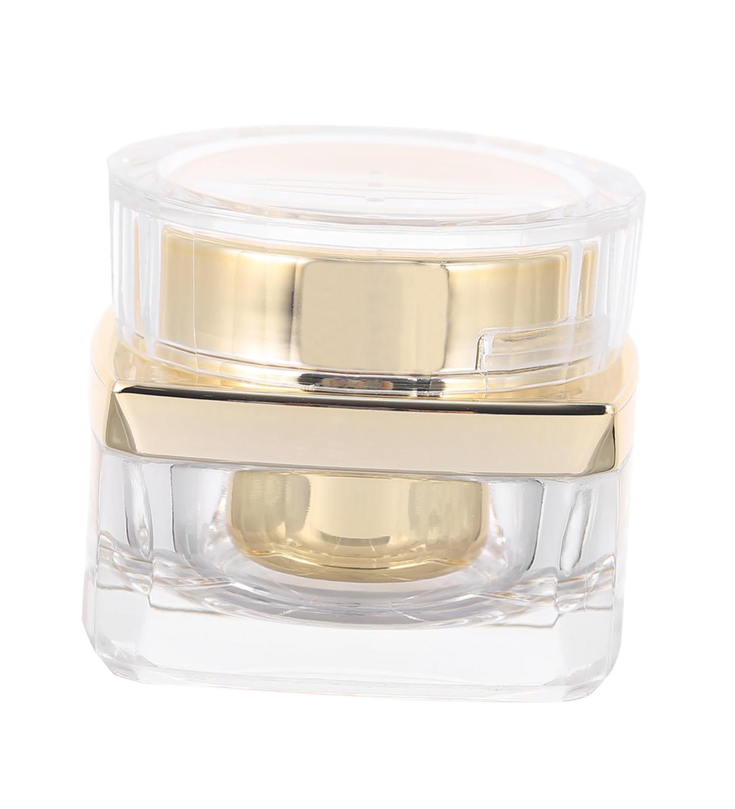 Mikinona 1pc Cream Empty Cosmetic Jars Sample Holder Face Cream Pot Jars Face Cream Containers Cream Empty Jars Reusable Bottle Creami Lotion Practical Cream Bottle Acrylic 4.6x4cm Golden - Buy Online on SooperMarket.com
