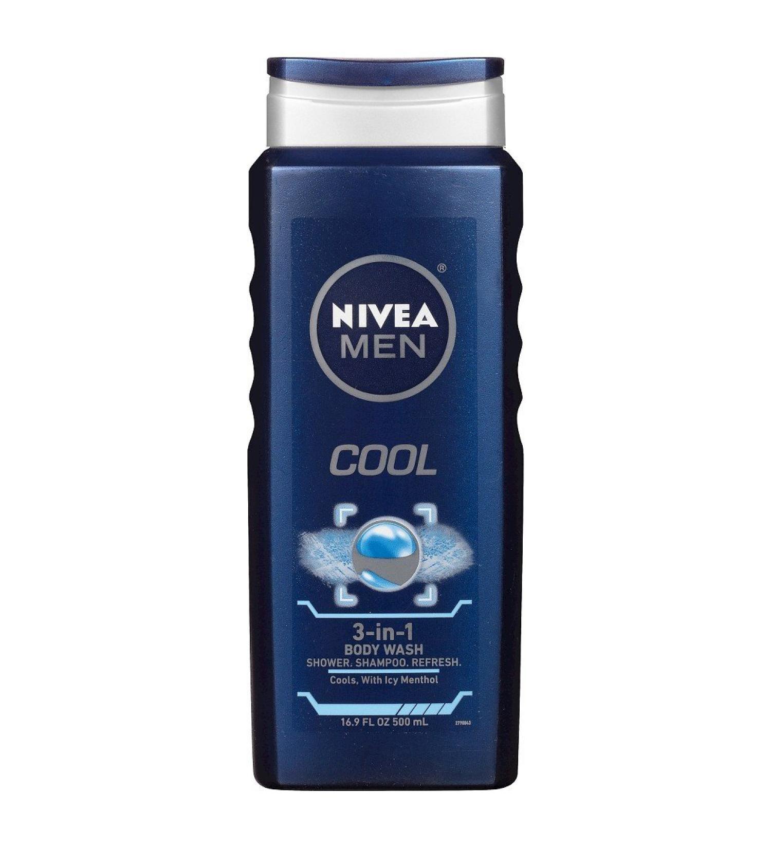 Nivea Men 3-in-1 Body Wash Cool 16.9 fl oz (500 ml)