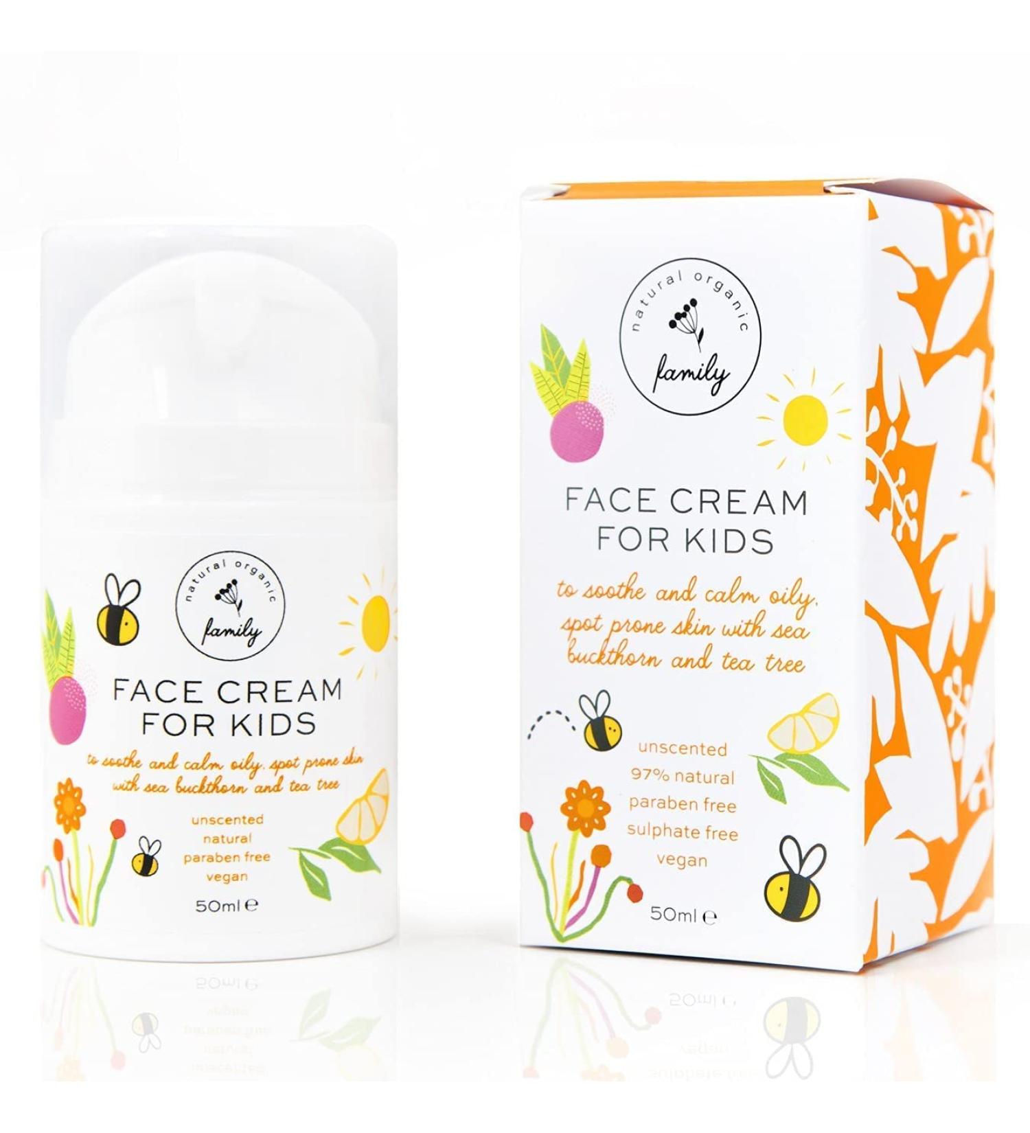 Kids Acne Treatment Face Cream for Normal to Oily Skin | Nourishing & Calming | Unscented, Paraben & Sulfate-Free | Natural & Vegan | All Skin Types - Buy Online on SooperMarket.com