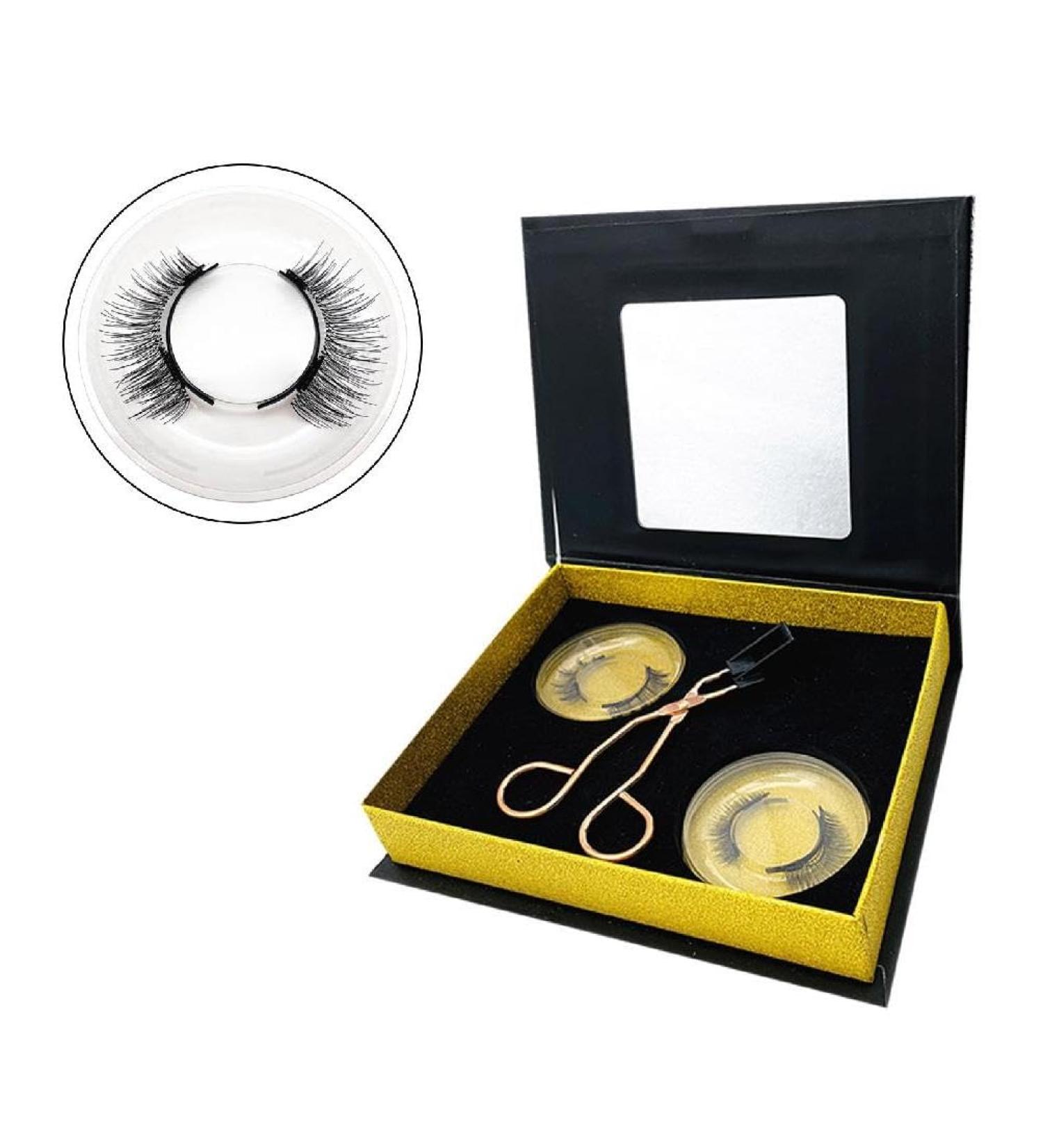 Magnetic Eyelashes Without Eyeliner Magnetic Eyelashes W/Applicator Natural Look Magnetic Lashes No Glue-No Liner Magnetic Eyelashes Without Eyeliner Or Glue-natural Look Reusable False Lashes 3d - Buy Online on SooperMarket.com