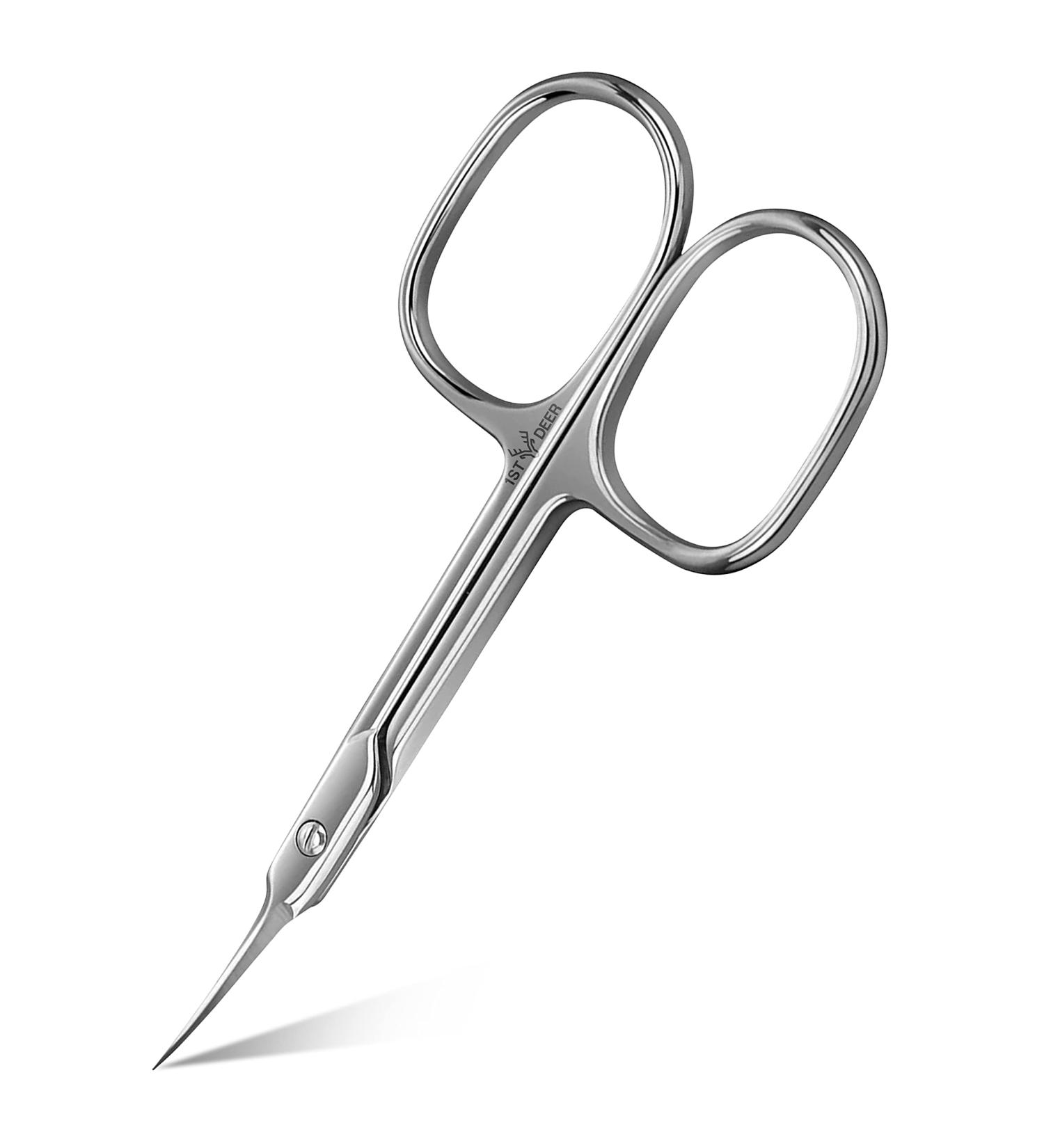 1st Deer Nail Scissors - Stainless Steel Cuticle Scissors for Manicure and Pedicure Perfect Pointed Beauty Scissors for Eyelash Grooming Eyebrows Nose Hair Finger & Toe Nail Care 1.0 count - Buy Online on SooperMarket.com