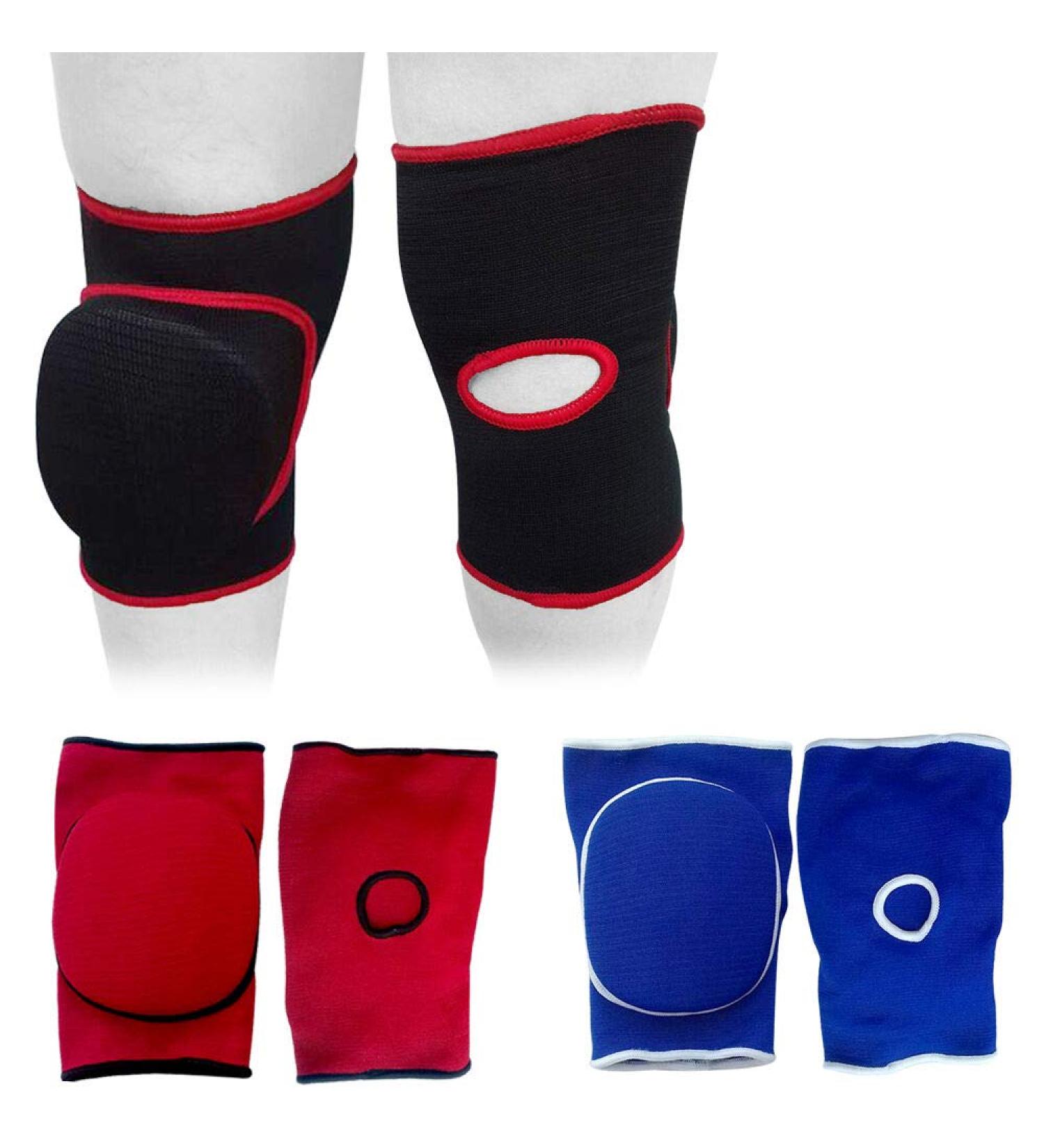 Roar MMA Knee Pads Caps Protector Brace Support Volleyball Guards Muay Thai Blue Senior