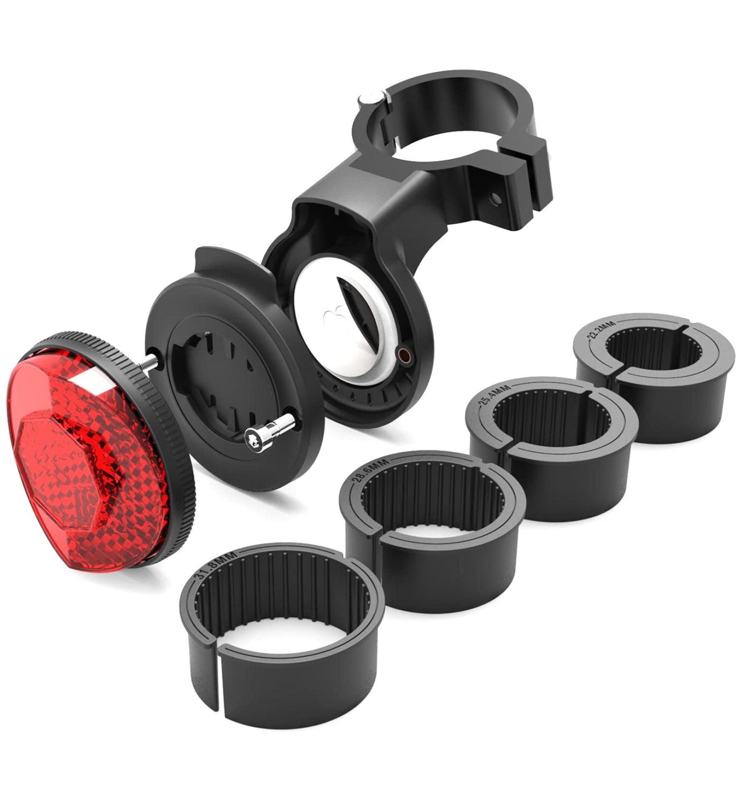 Bike Mount for AirTag - Anti-Theft Bicycle Holder for Apple AirTag & Garmin Varia - GPS Tracker Mount for MTB, Road Bike, Electric Bike, Scooter - Buy Online on SooperMarket.com