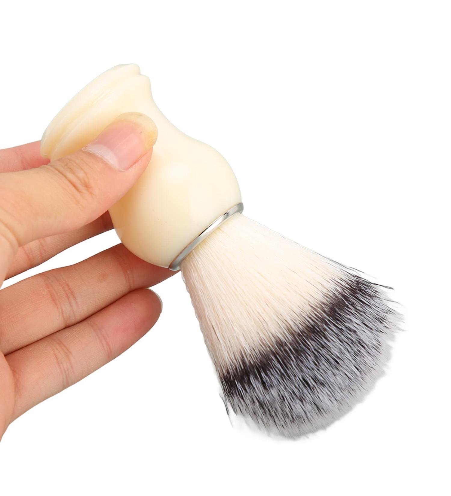 Professional Razor Brush for Men | Shaving & Hairdresser Foam Brush | Travel-Friendly Plastic Handle | Ideal Salon Gifts - Buy Online on SooperMarket.com