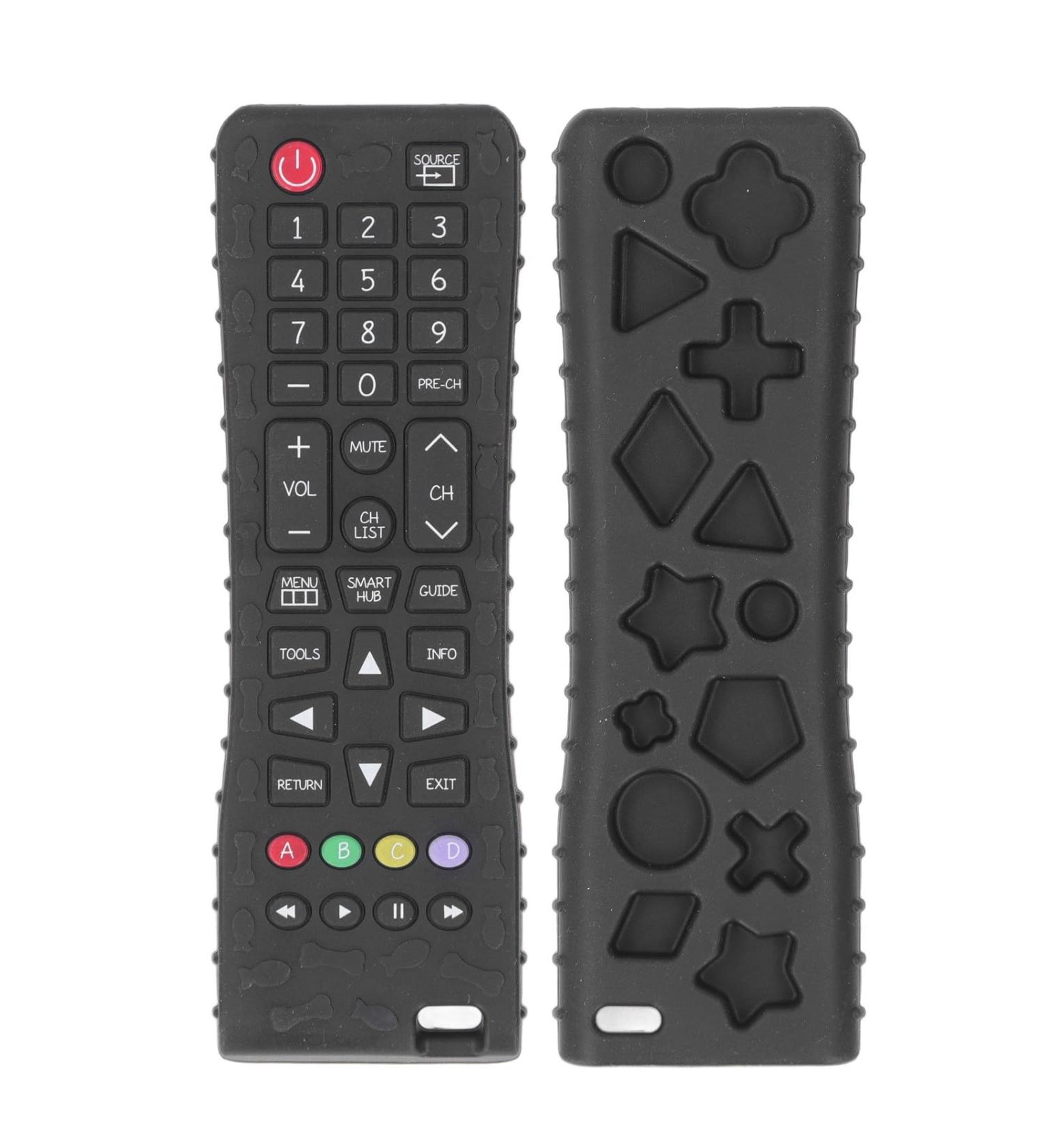 Buy TV Remote Control Baby Teething Ring - Sensory Development Toy with Numbers & Colors - International Shipping Available - Buy Online on SooperMarket.com