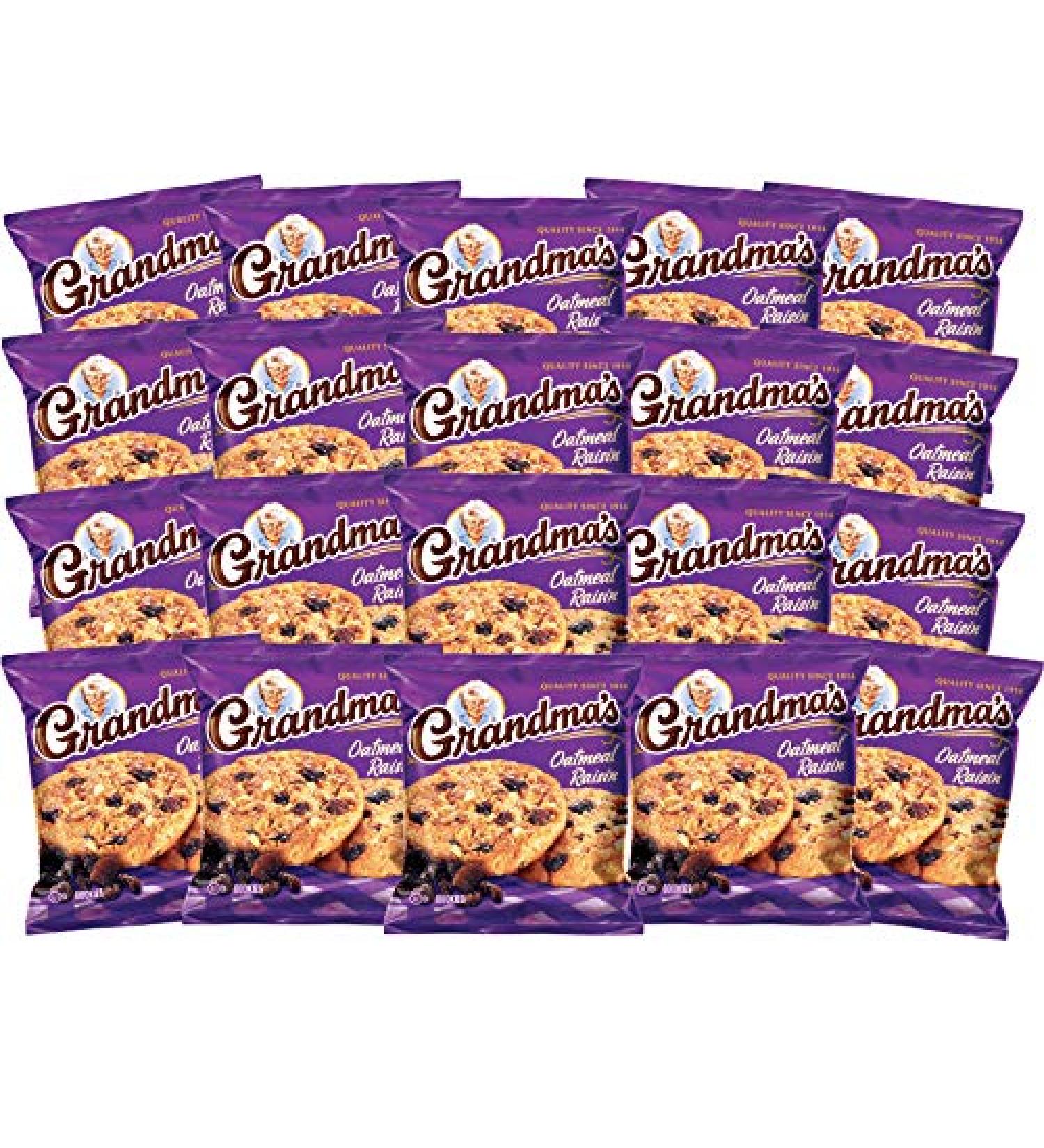 Grandma's Oatmeal Raisin Cookies - 2 Count Pack (Pack of 20) | Delicious Homemade Treats - Buy Online on SooperMarket.com