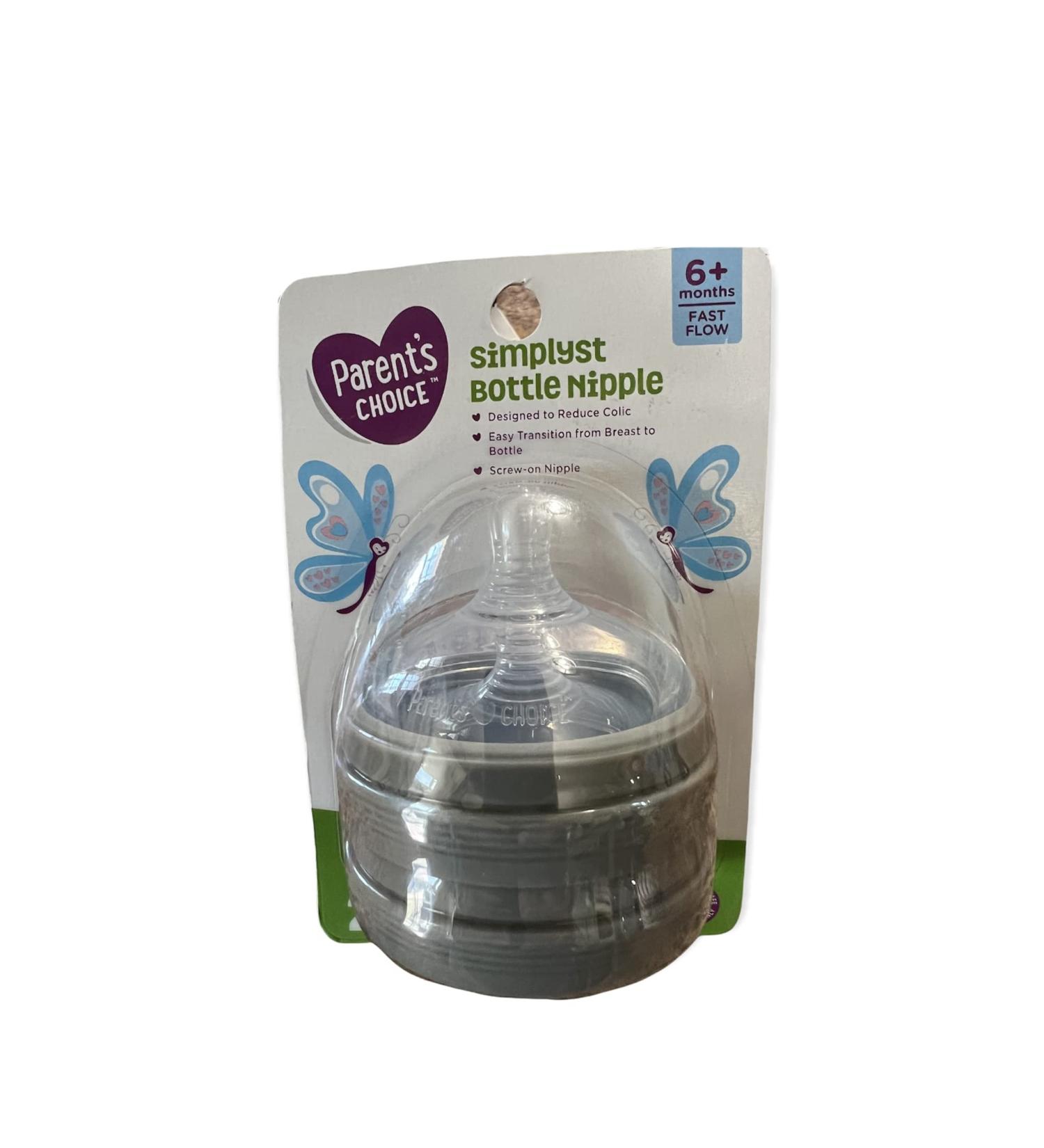 Simplyst Bottle Nipple 6+Months Fast Flow 2 Pack
