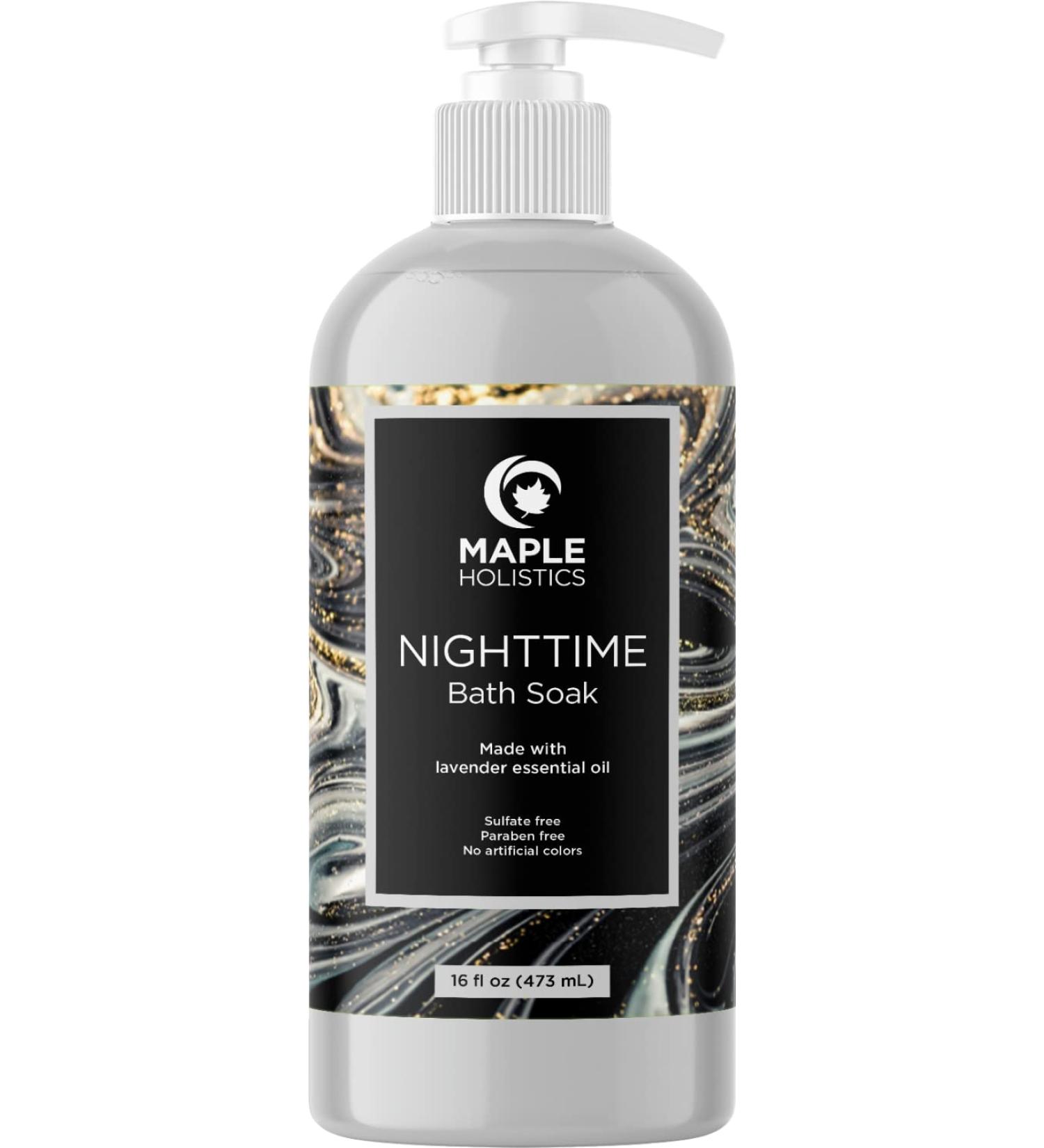 Luxury Nighttime Bubble Bath for Women - Lavender Aromatherapy Sleep Soak with Shea Butter - Vegan Formula - Sulfate, Paraben, and Phthalate Free - 16 Fl Oz - Buy Online on SooperMarket.com