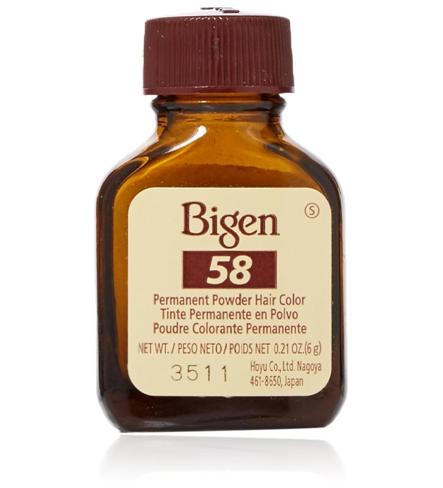 Bigen Hair Color 58 - Black Brown Noir Naturel | 0.21 oz | International Shipping Available - Buy Online on SooperMarket.com