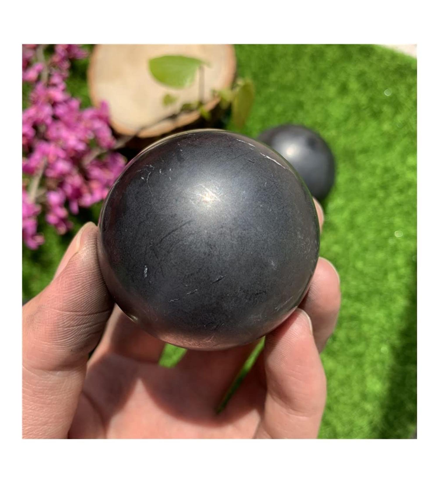 for Natural Shungite Stone BallCrystal Stone Sphere Reiki for Home Decor FUZEGRDLI 5.5-6cm - Buy Online on SooperMarket.com