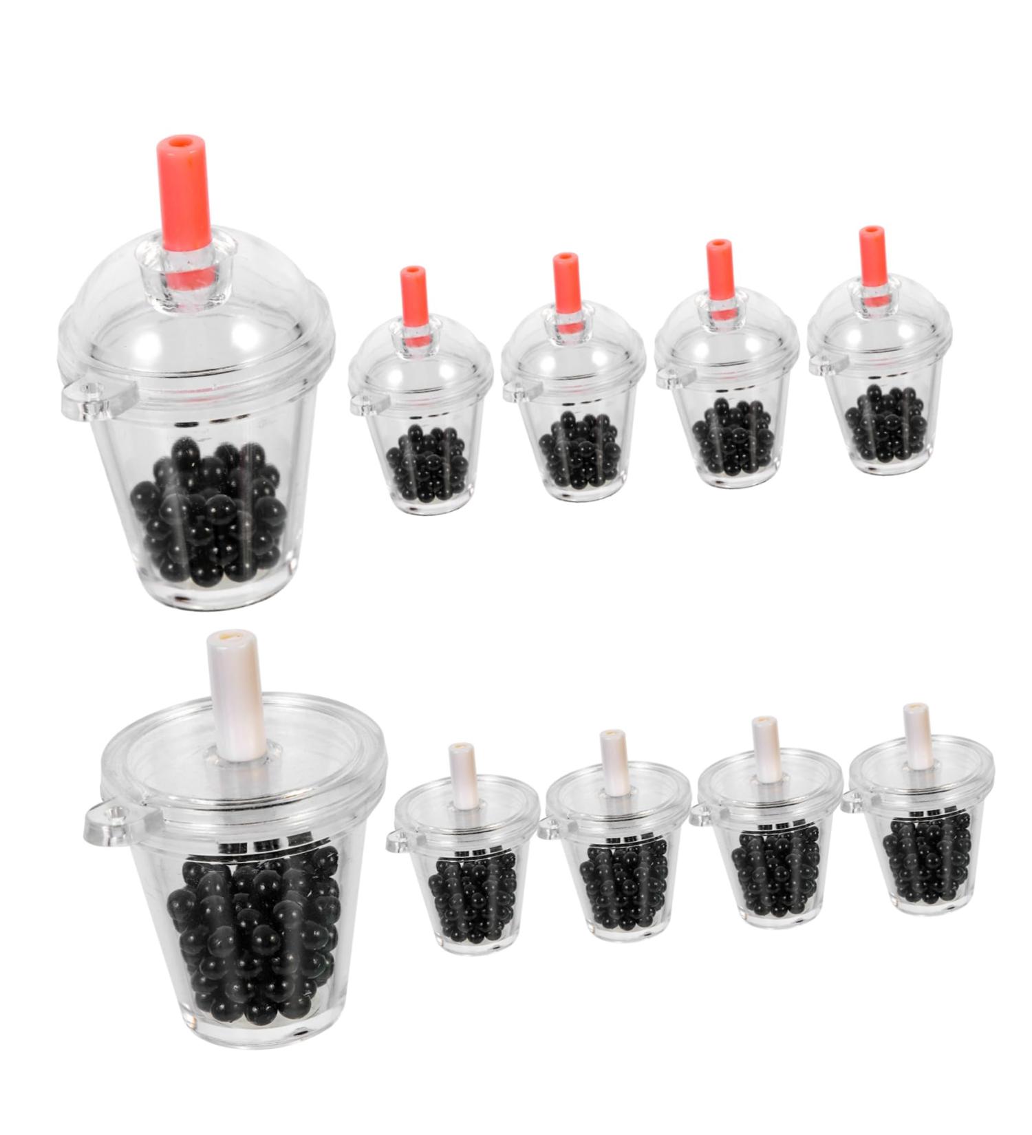Anneome 1 Set Mini Pearl Milk Tea Phone Accessories Key Chain Making Kit Pearl Tea Pendant Charm Decorate - Buy Online on SooperMarket.com