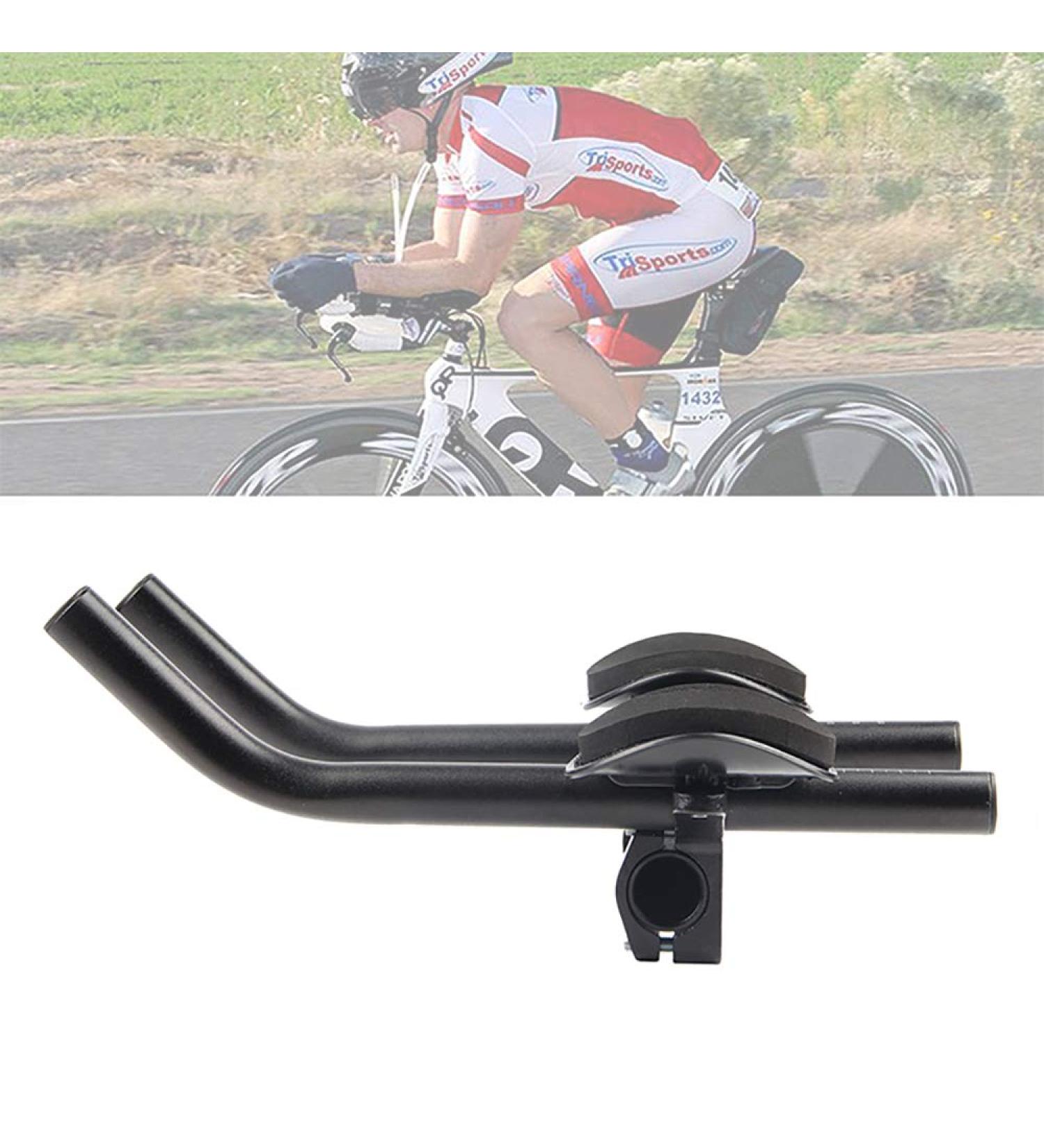 RCKHROS Aero Bars | Aluminum Alloy Black | Bicycle Armrest Handlebars for Mountain and Road Bike Racing - Buy Online on SooperMarket.com