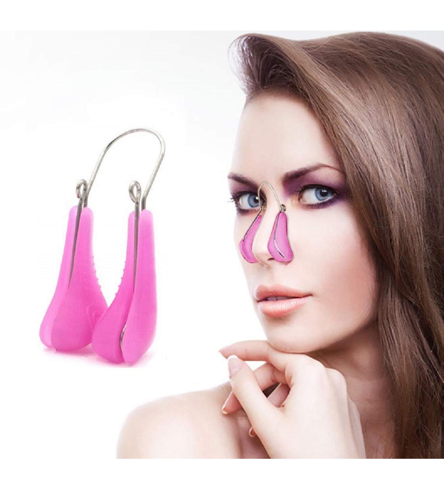 Nose Shaper Clip - Silicone Nose Lifter & Straightener for Women | Rhinoplasty Tool for Slimming & Beauty | Purple - Buy Online on SooperMarket.com