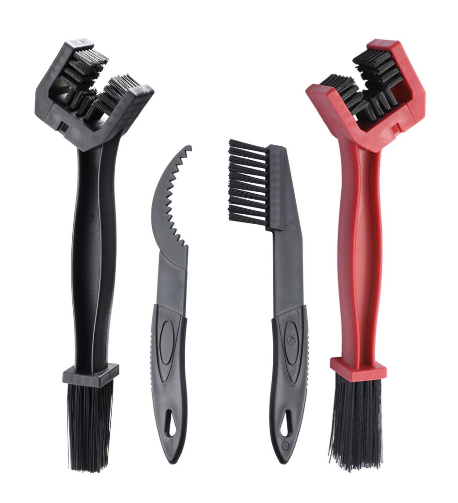 Corki Bike Chain Cleaning Tool Set - Motorcycle Washer Cleaner Brush Kit in Black+Red - Buy Online on SooperMarket.com