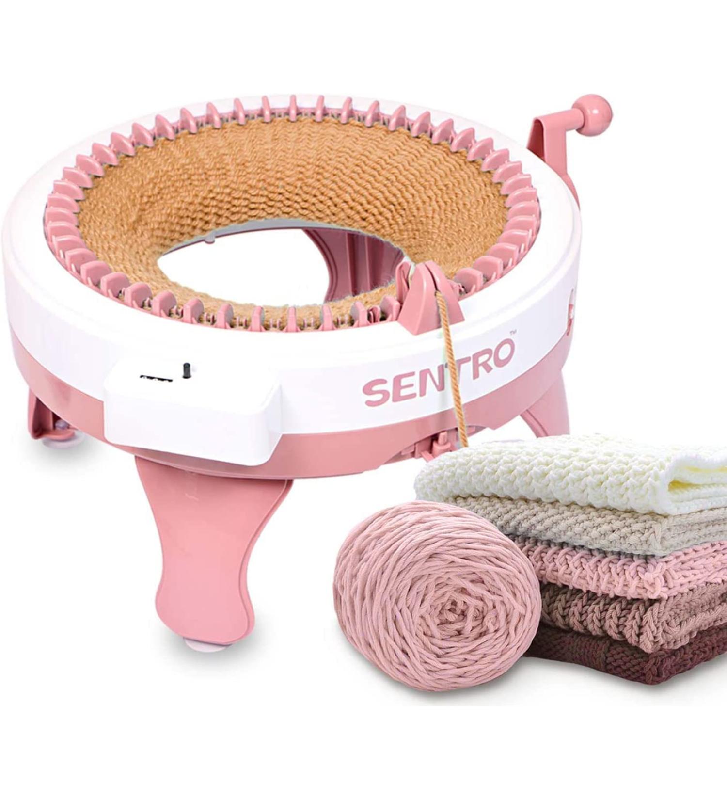FYGAIN 48 Needles Knitting Machine with Row Counter - Smart Round Loom for Adults/Kids - Rotating Double Knit Loom Kit - Buy Online on SooperMarket.com