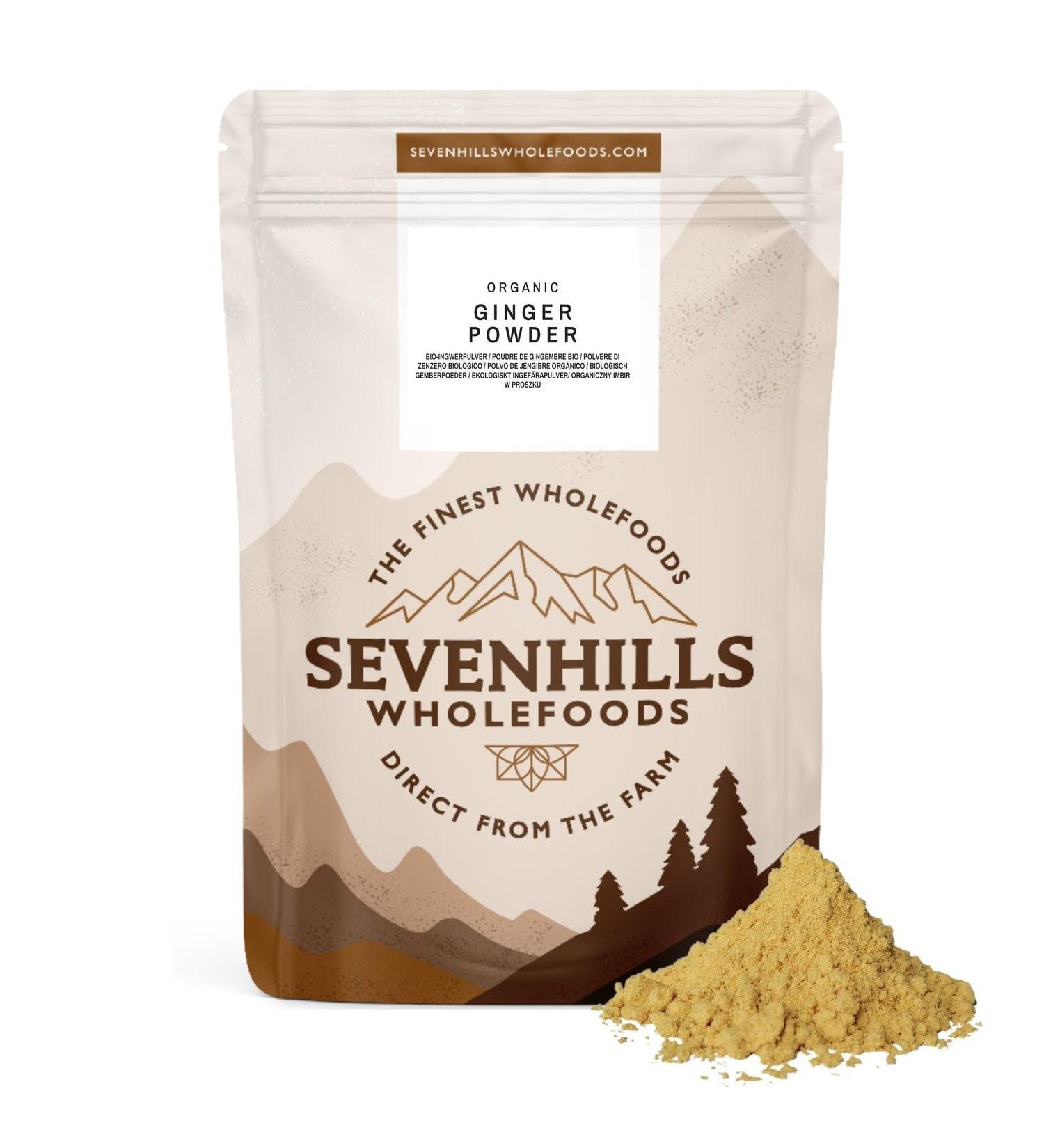 Sevenhills Wholefoods Organic Ginger Powder 900g - Pure & Potent (Pack of 1) - Buy Online on SooperMarket.com