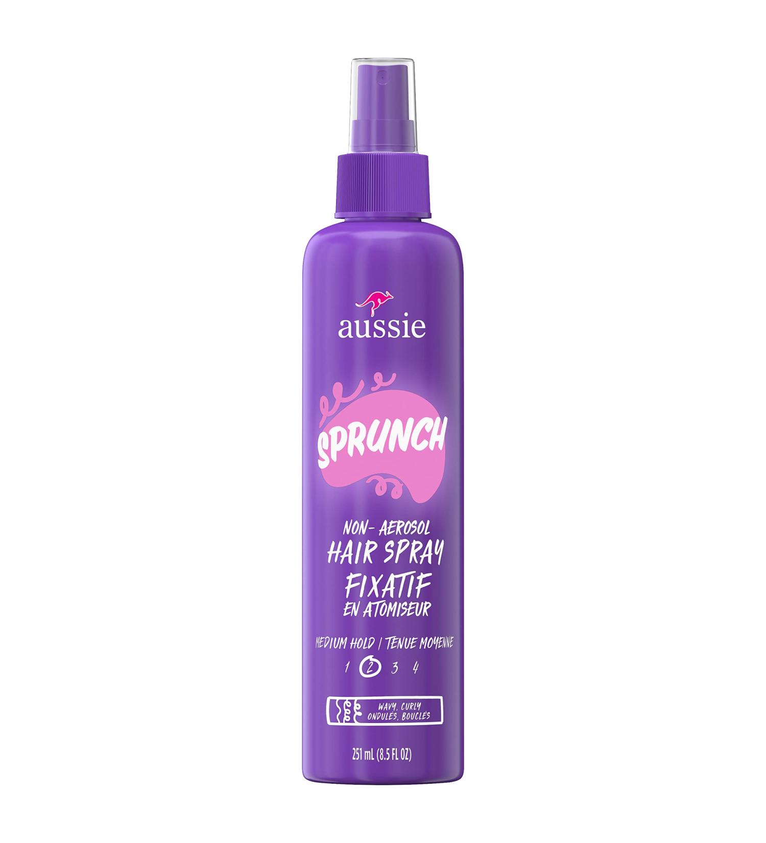 Aussie Sprunch Non-Aerosol Hair Spray for Curly Hair and Wavy Hair 8.5 fl oz - Buy Online on SooperMarket.com