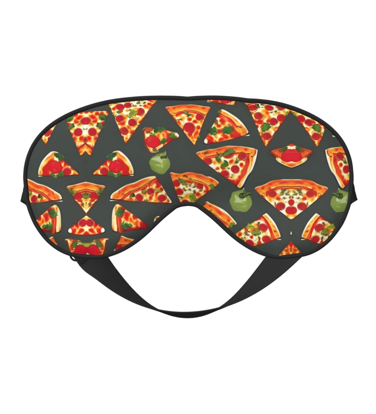 SSIMOO Pizza Pattern Eye Mask - Soft Breathable Sleep Mask for Women | Perfect for Travel & Relaxation - Buy Online on SooperMarket.com