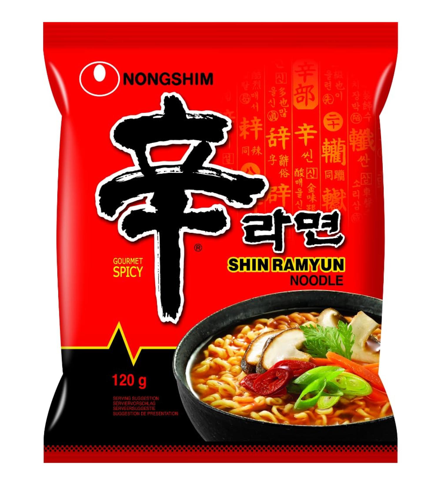 Buy NONGSHIM Shin Ramyun Instant Noodles 120g | Authentic Korean Noodles | Fast International Shipping - Buy Online on SooperMarket.com