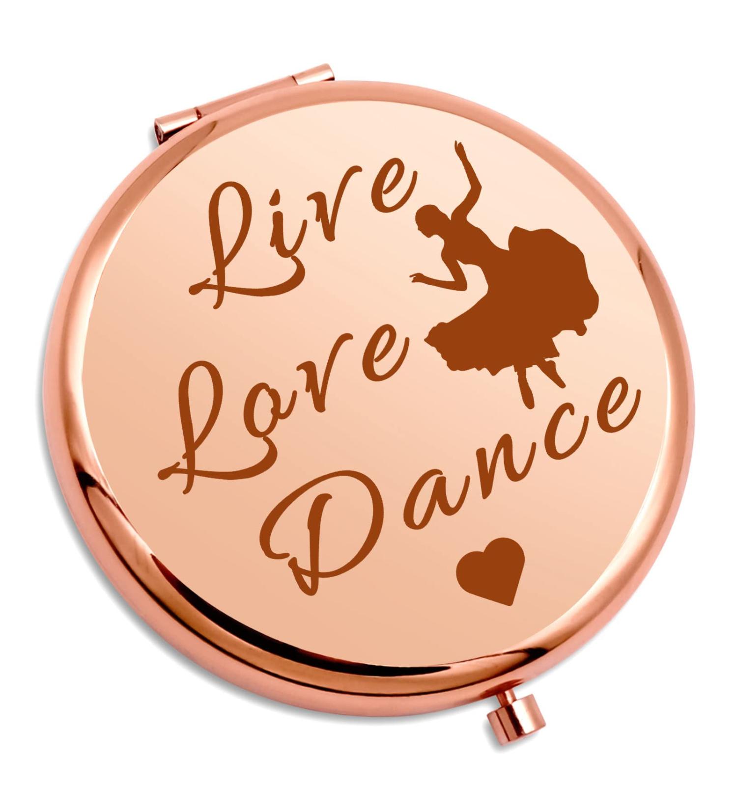 Dance Lover Compact Makeup Mirror - Perfect Gift for Women, Dance Teachers, Ballerinas, and Dancers - Ideal for Birthdays, Graduations, and Dance Recitals - Buy Online on SooperMarket.com