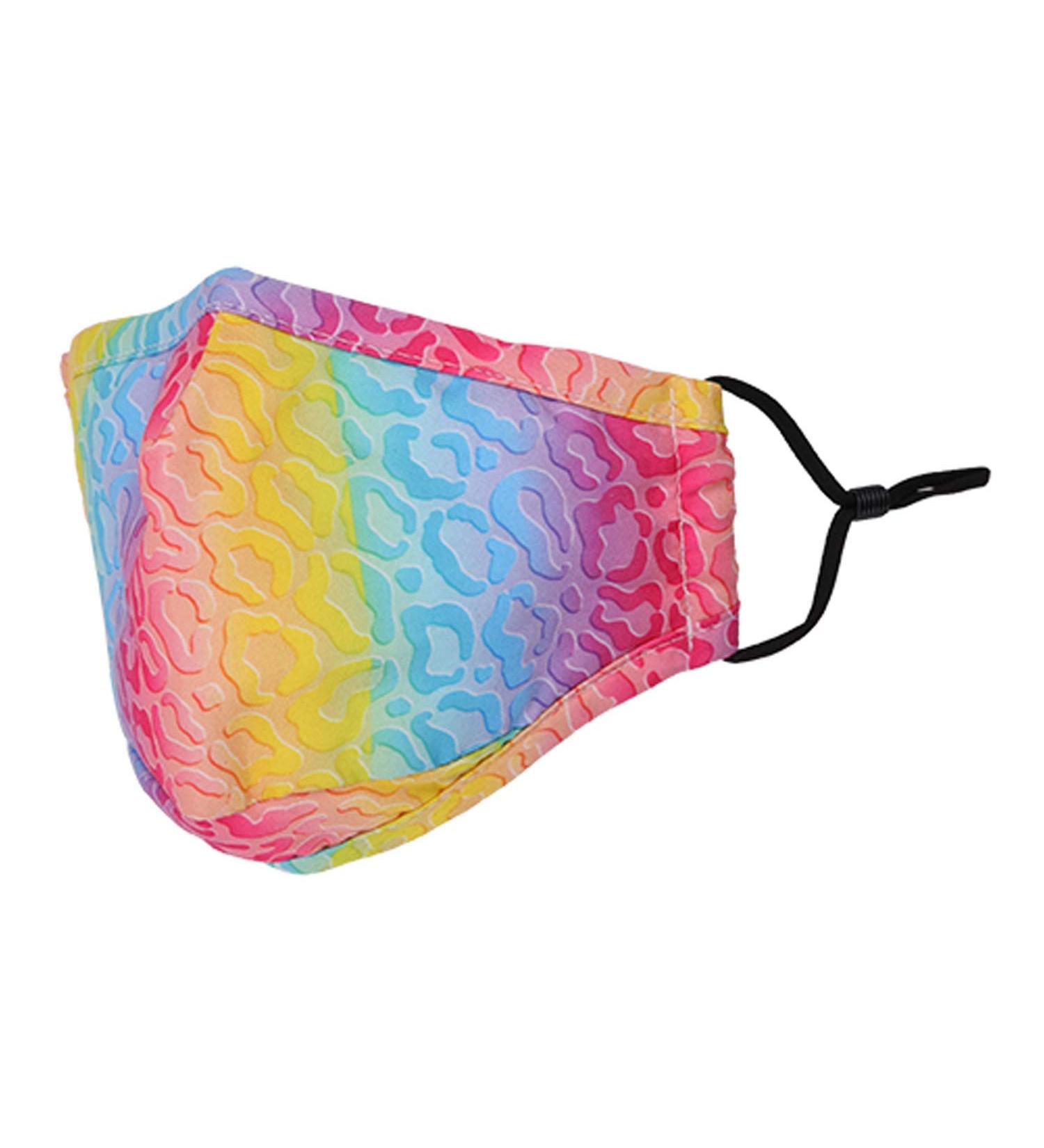 Washable Reusable 3 Layers Cotton Cloth Face Mask - Colorful Cloudy Design One Size Fits Most | International Shipping Available - Buy Online on SooperMarket.com