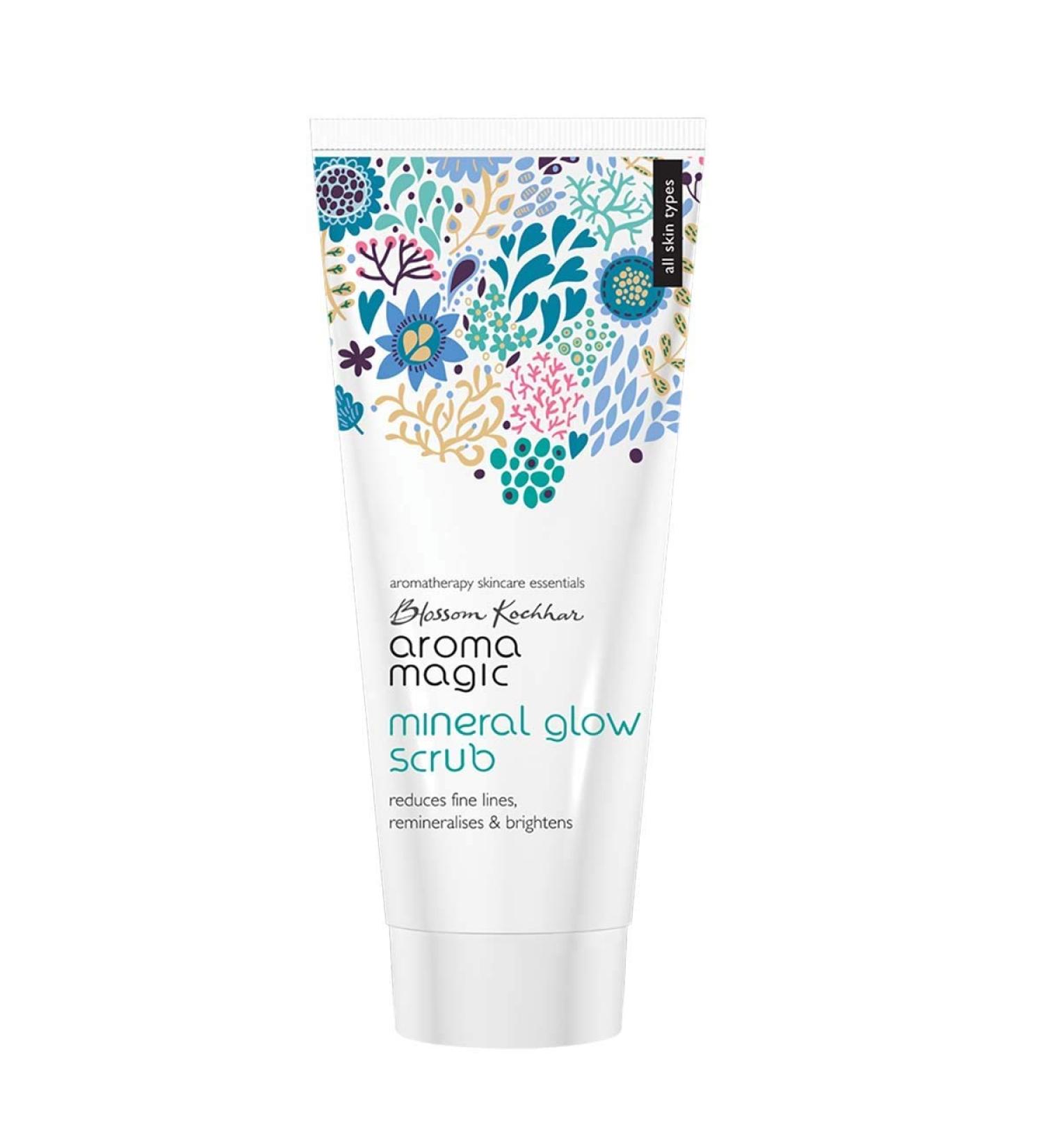 Aroma Magic Mineral Glow Face Scrub - Dead Skin Exfoliator & Deep Moisturizing Facial Scrub for Soft Hydrated Skin | 200ml - International Shipping Available - Buy Online on SooperMarket.com