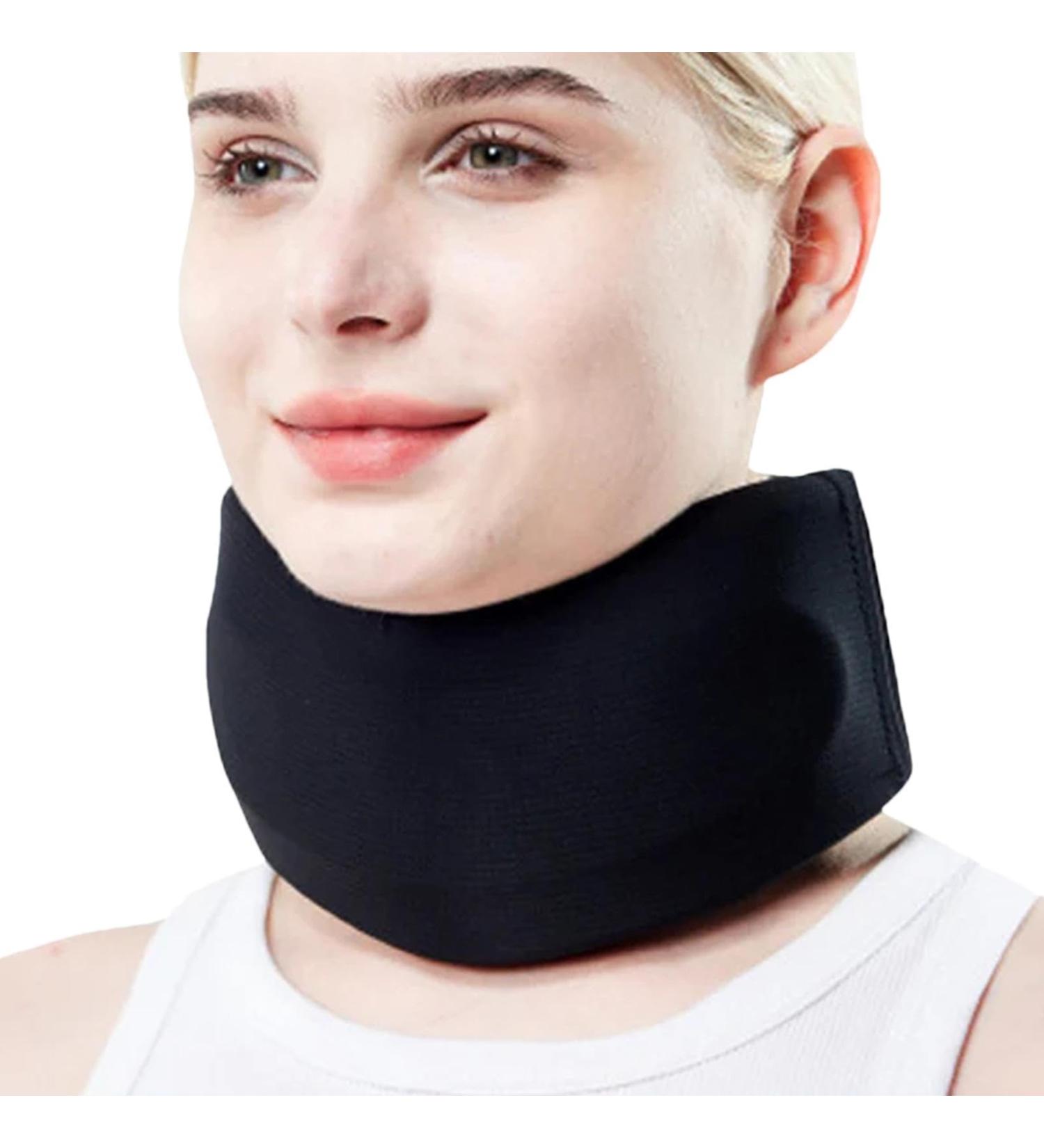 Neck Collar Adjustable Soft Neck Support Foam Brace | Soft Neck Support Brace for Sleeping Aligns & Stabilizes Vertebrae Ensures Stability for Women & Men - Buy Online on SooperMarket.com