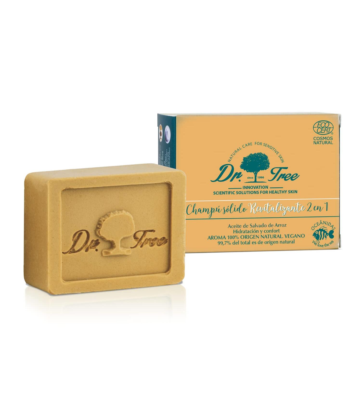 Dr.Tree 2-in-1 Revitalizing Firm Shampoo & Organic Flushing | Strengthens & Protects All Hair Types | 99% EcoCert Natural Ingredients | 75g - Buy Online on SooperMarket.com