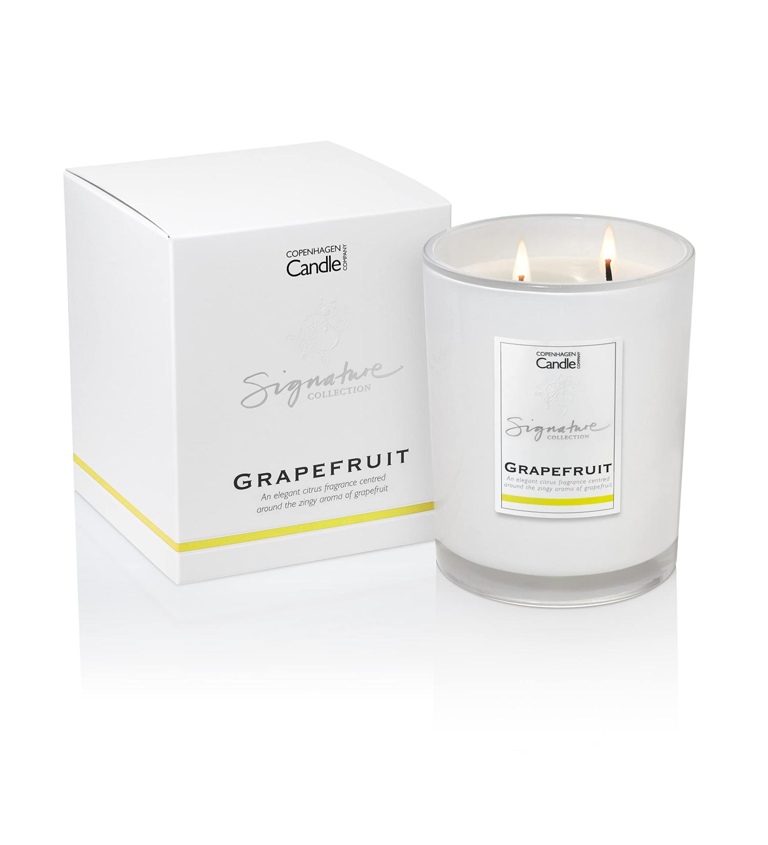 Luxury Grapefruit Scented Candle | 65 Hours Burn Time | Natural Wax Blend | Hotel Collection - Buy Online on SooperMarket.com